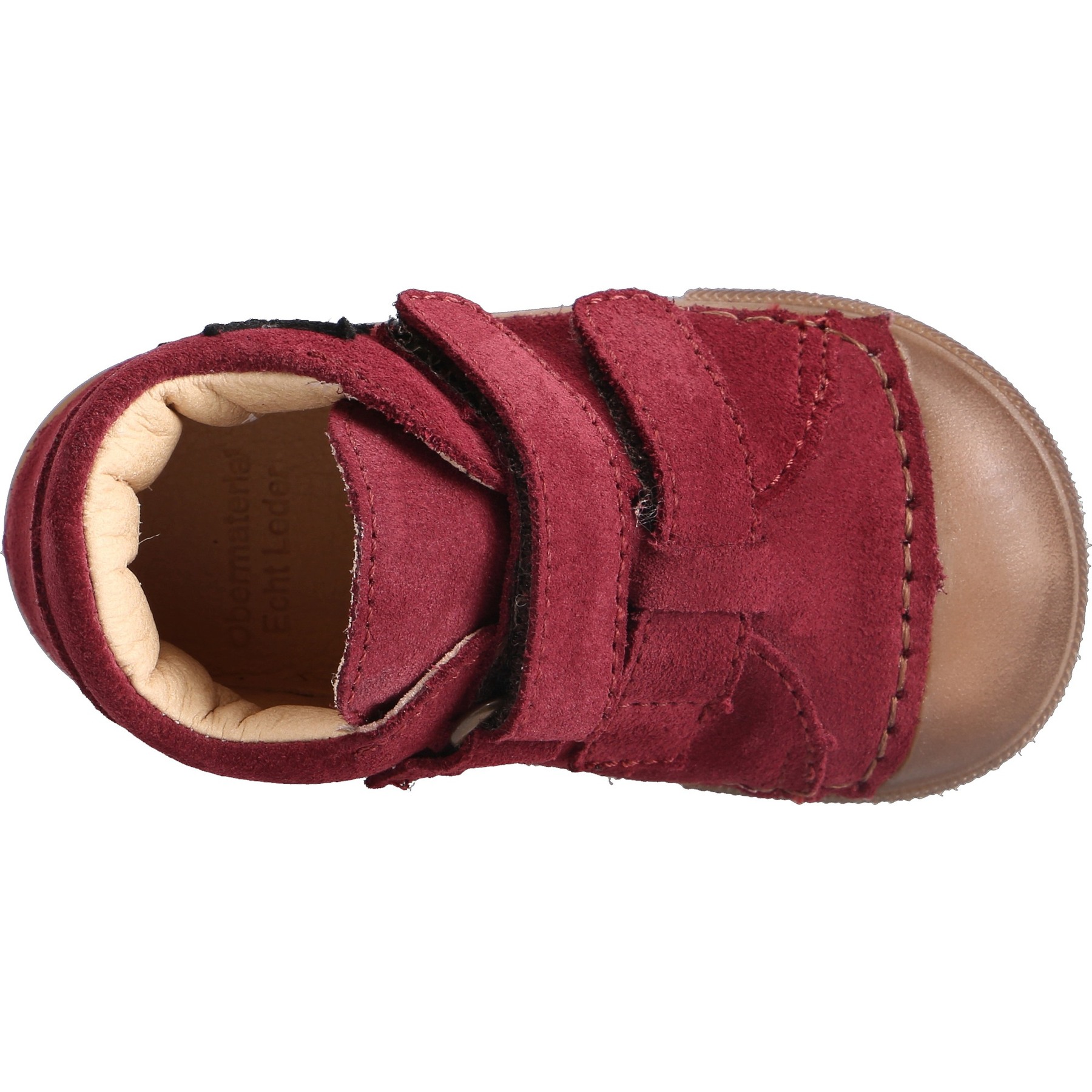 rote lauflernschuhe draufsicht