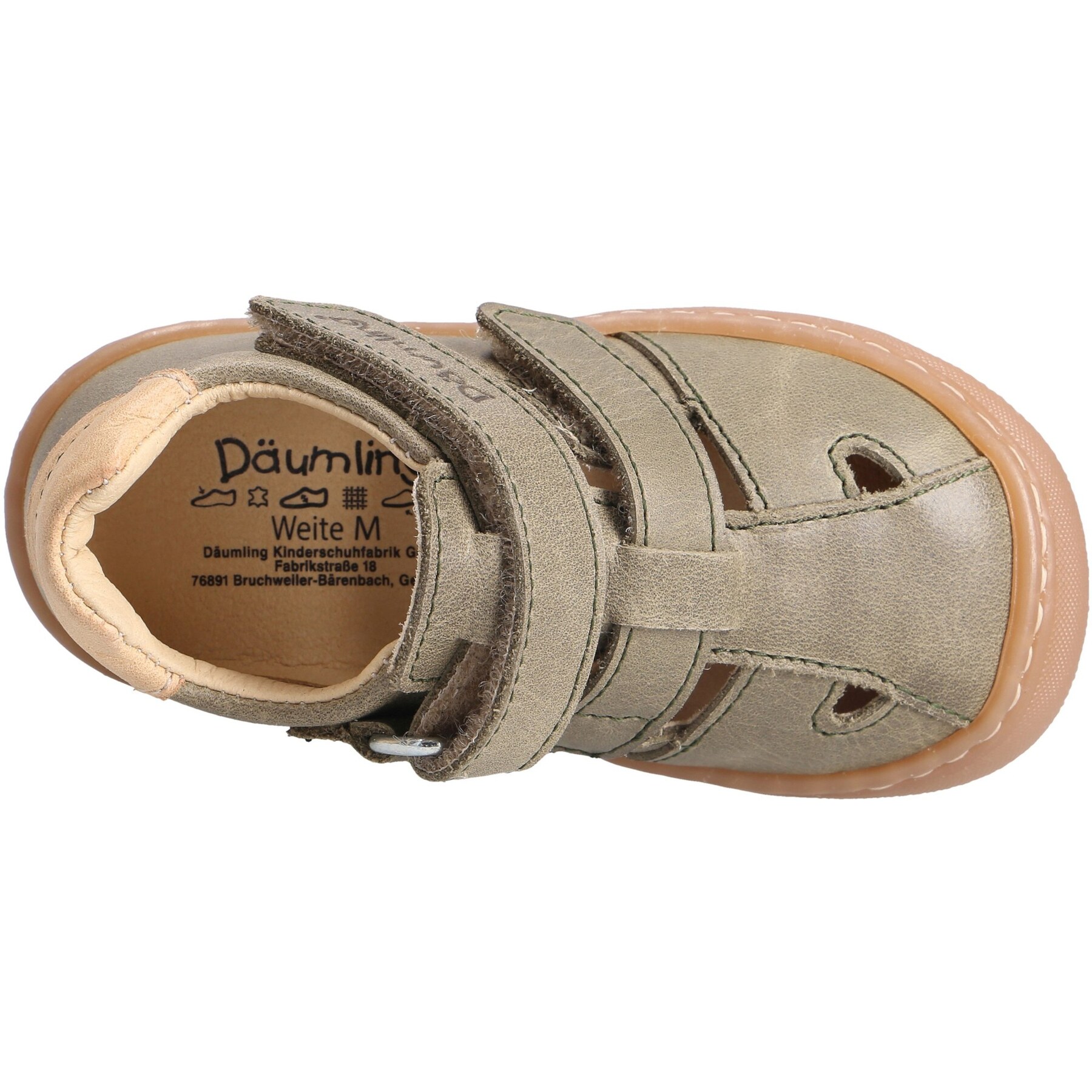 grüne lauflernschuhe draufsicht