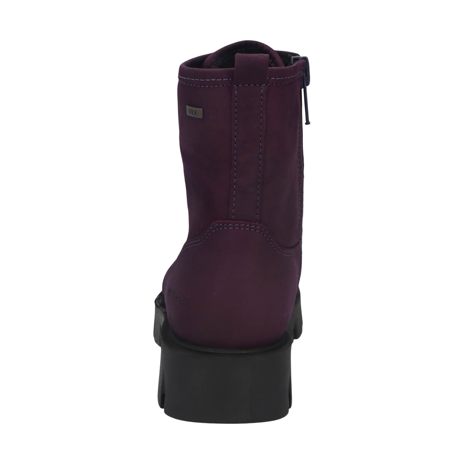 graue stiefeletten hinteransicht