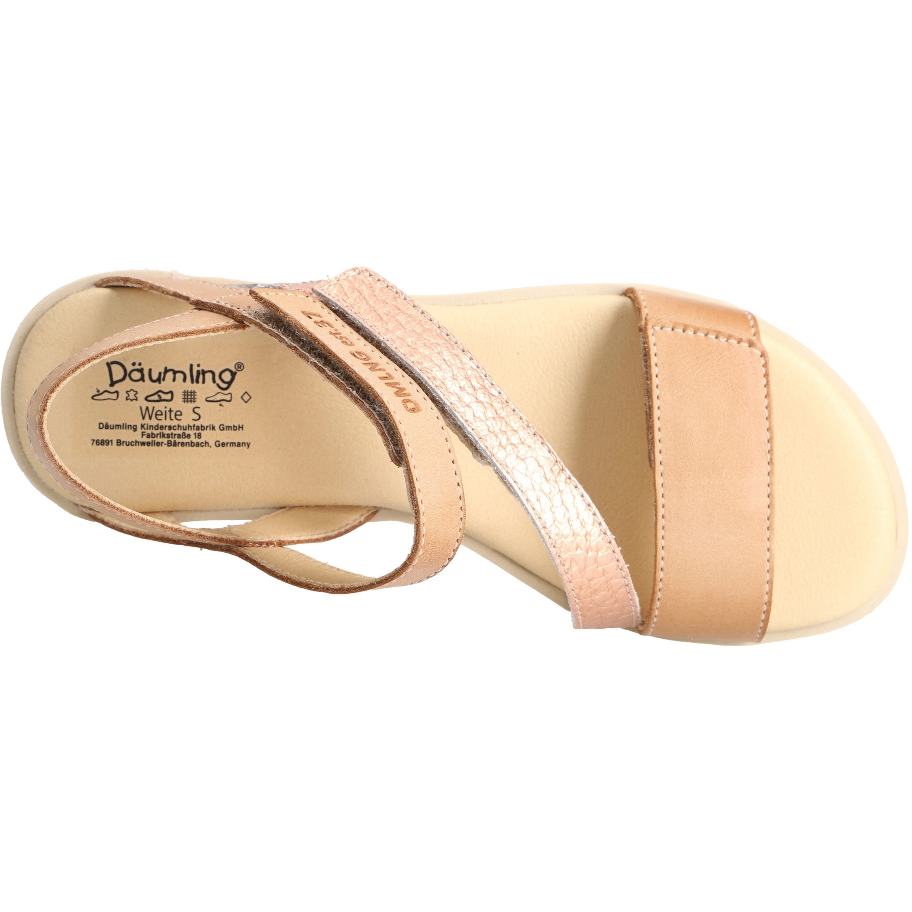 braune sandale draufsicht