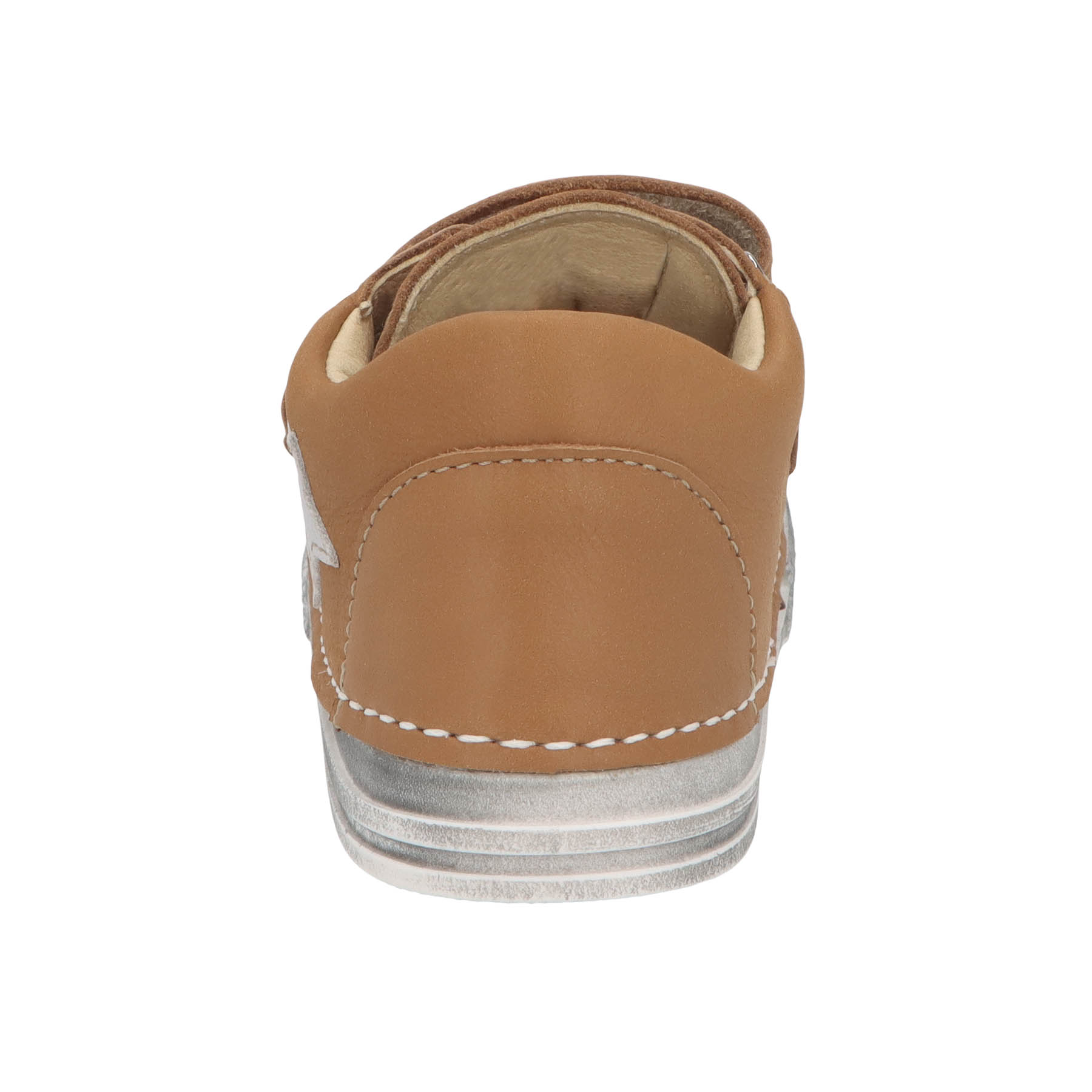 braune lauflernschuhe hinteransicht