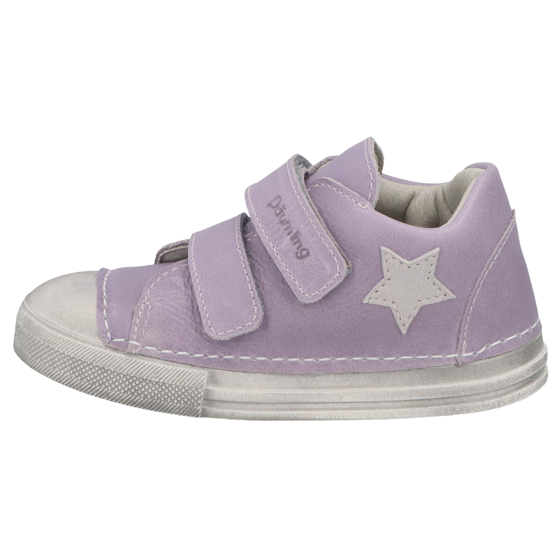 rote lauflernschuhe seitenansicht links