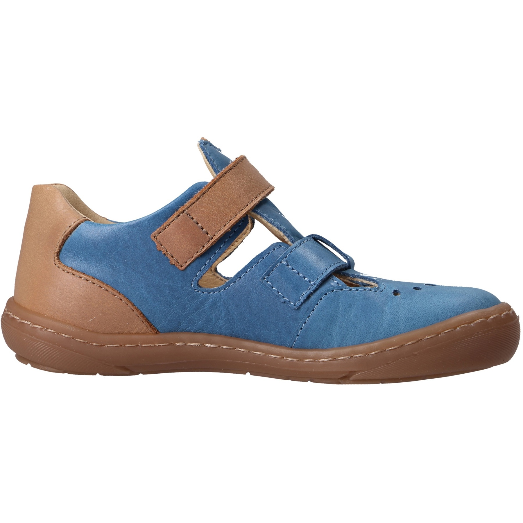 blaue halbschuh seitenansicht rechts