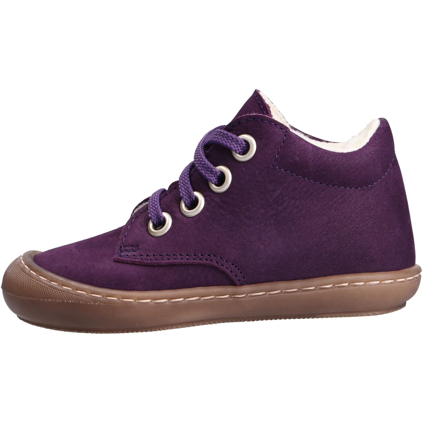 rote lauflernschuhe seitenansicht links