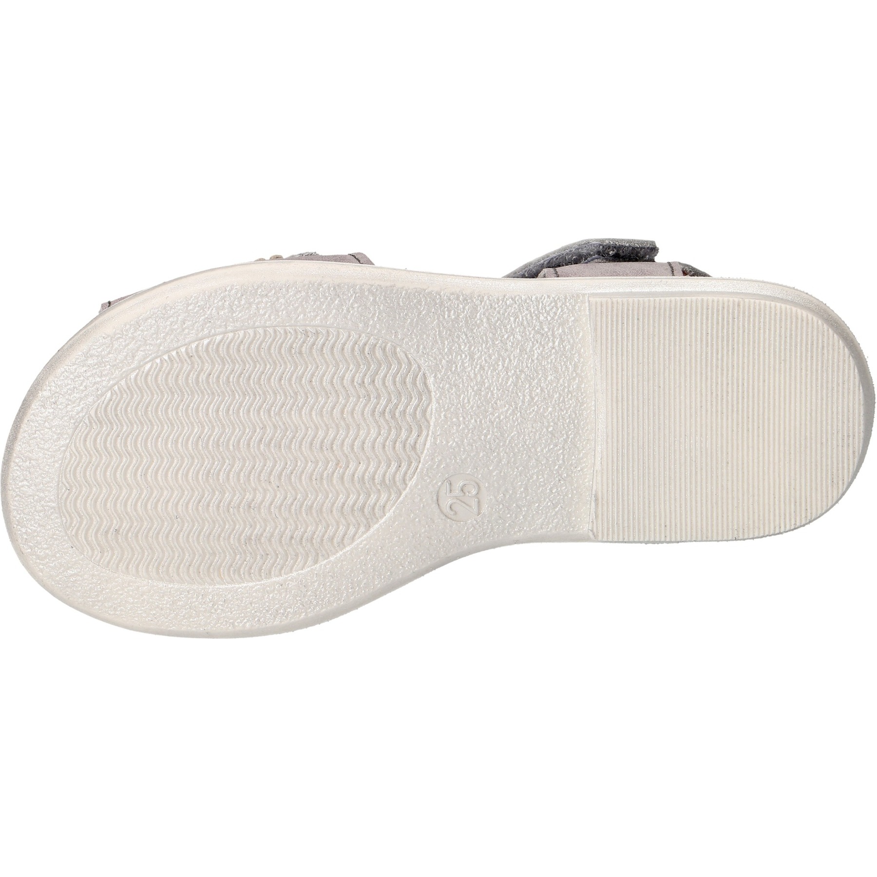 graue sandale sohlenansicht