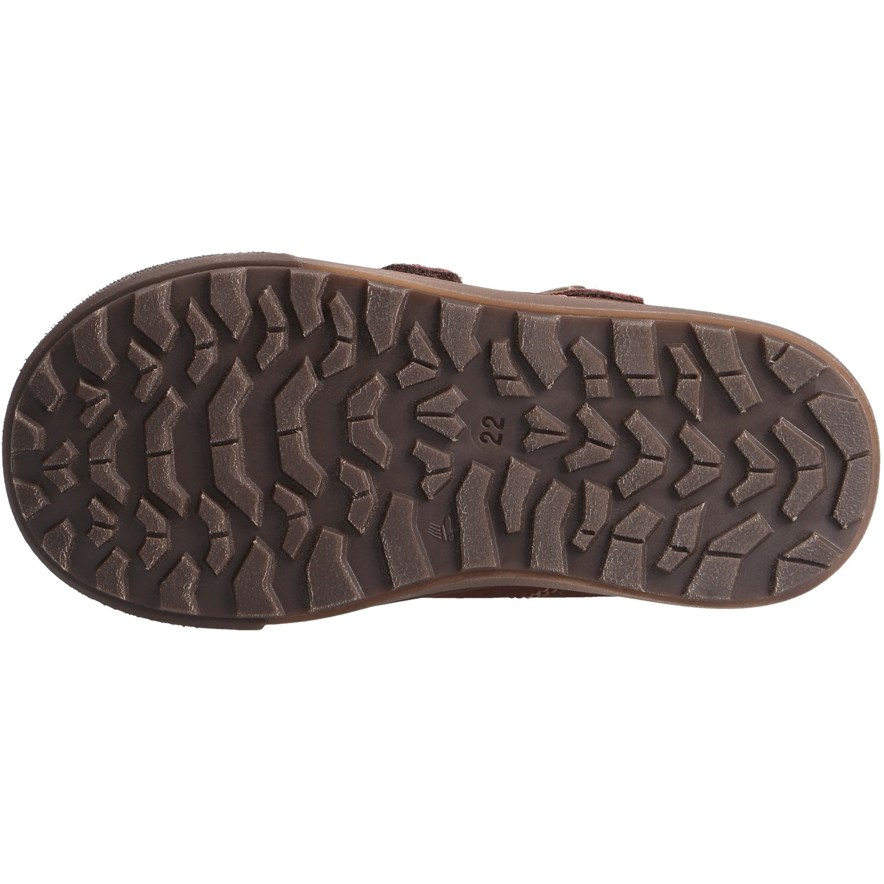 braune lauflernschuhe sohlenansicht