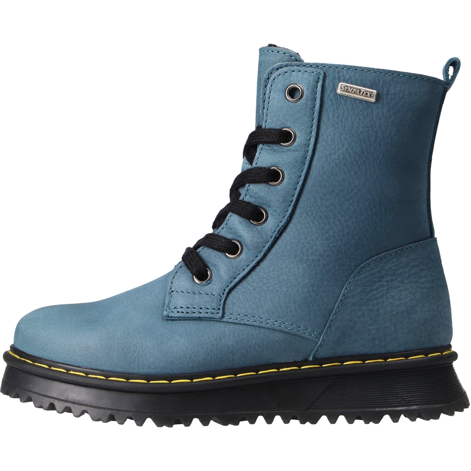 graue stiefeletten seitenansicht links