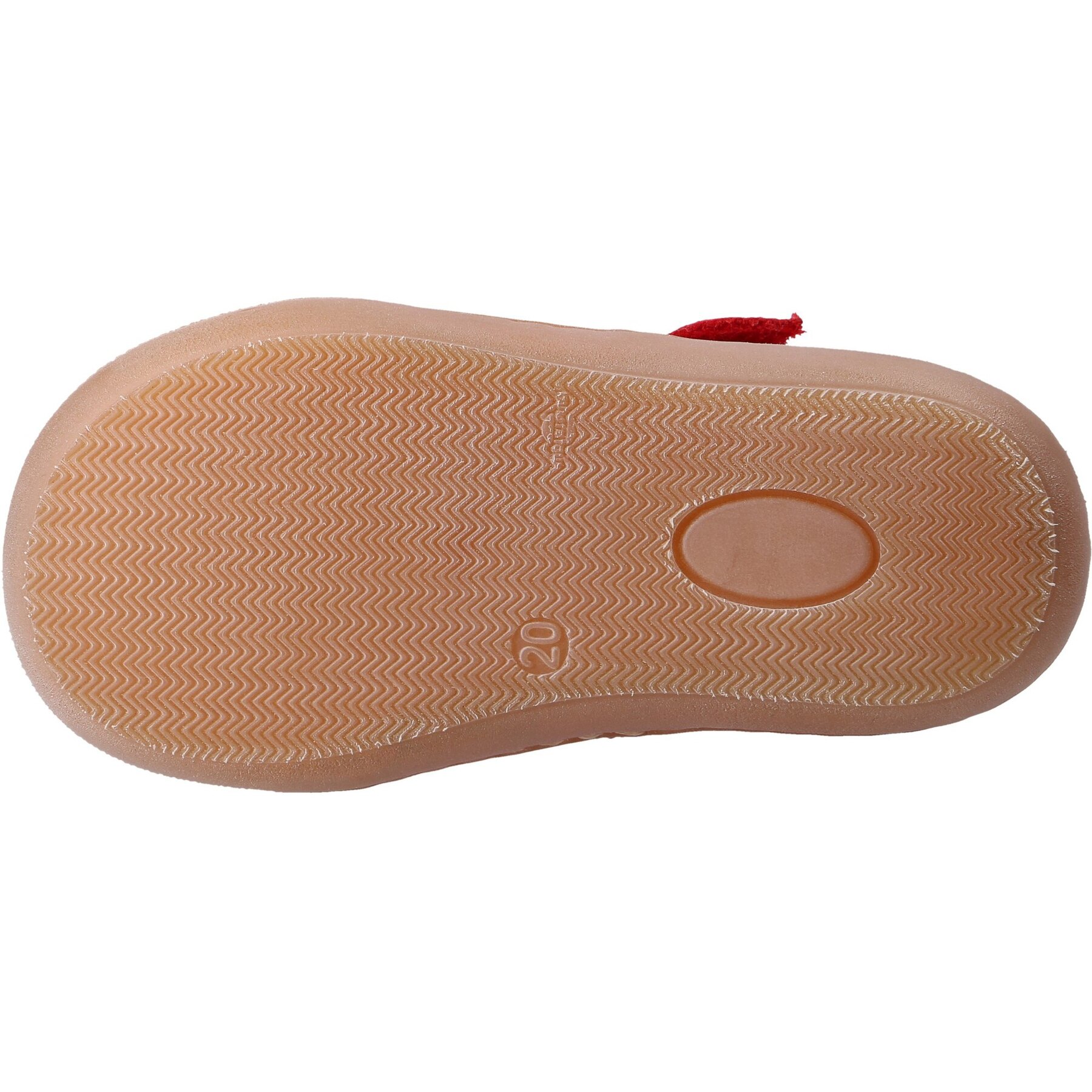 rote lauflernschuhe sohlenansicht