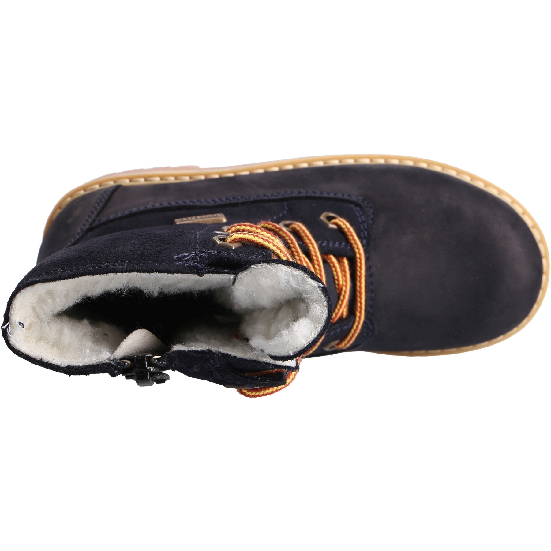 blaue stiefeletten draufsicht