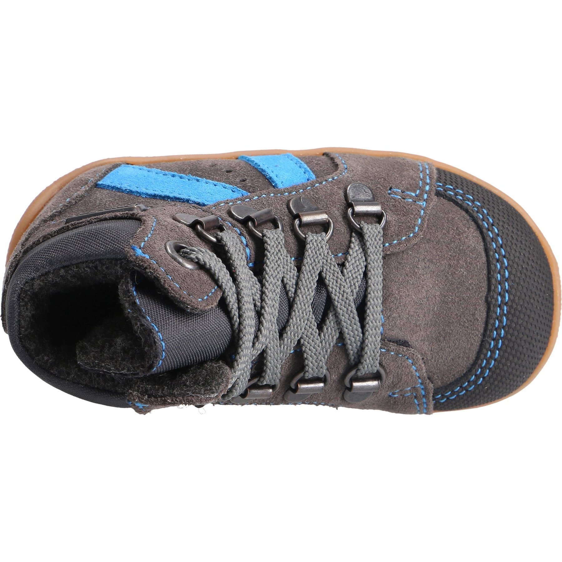 graue lauflernschuhe draufsicht