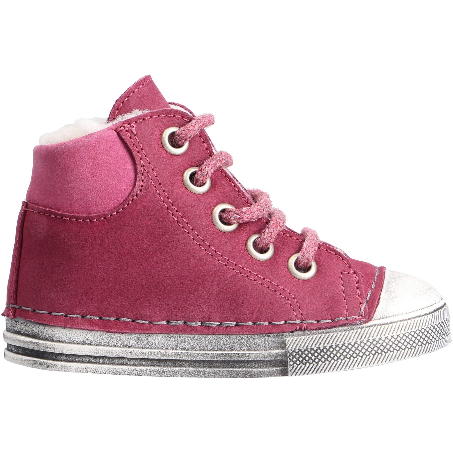 rote lauflernschuhe seitenansicht rechts