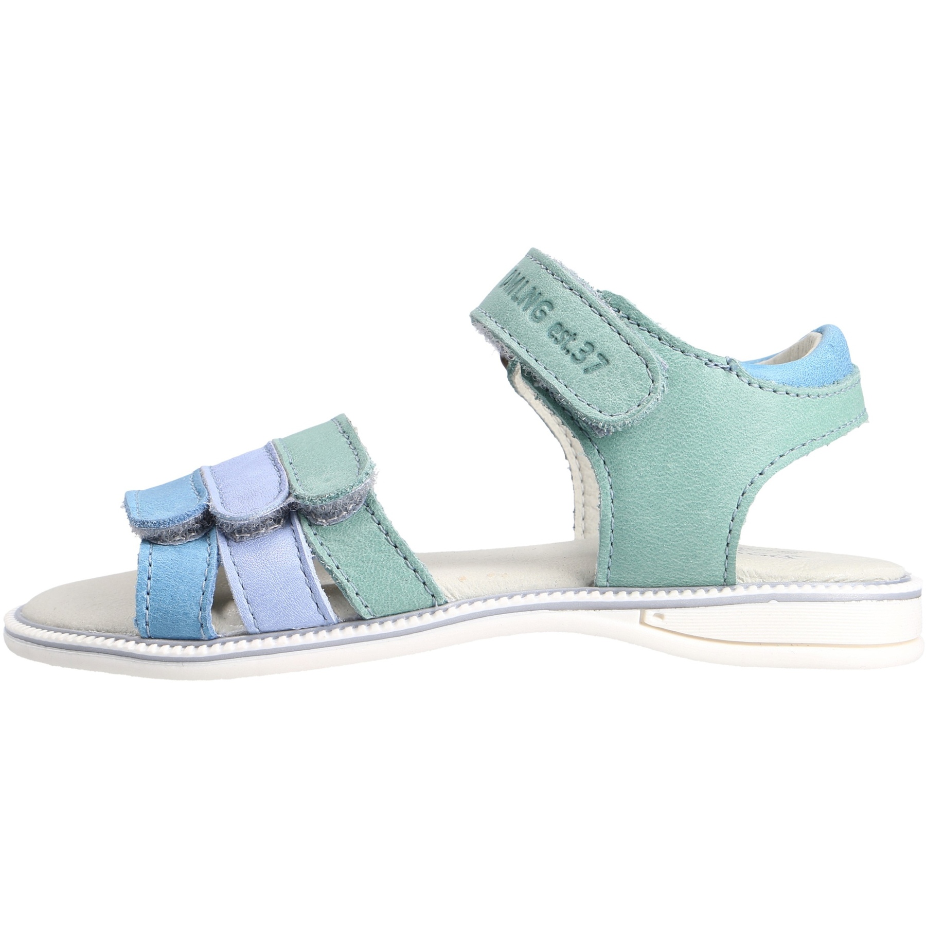 grüne sandale seitenansicht links