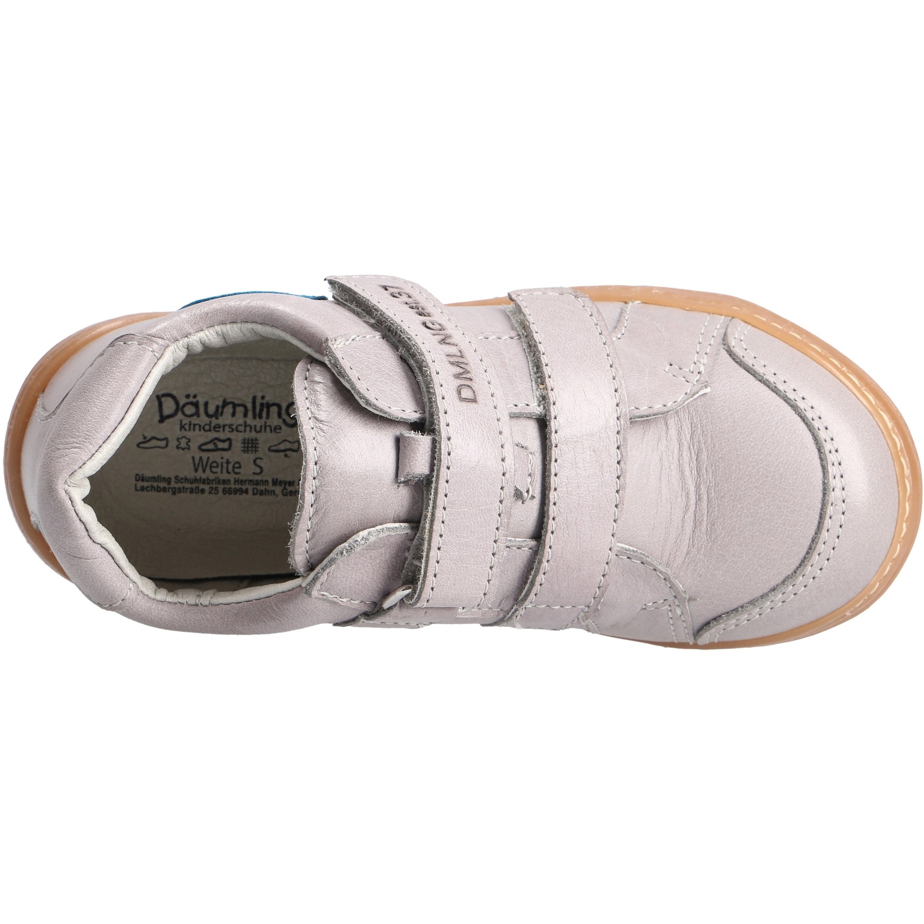 graue halbschuh draufsicht