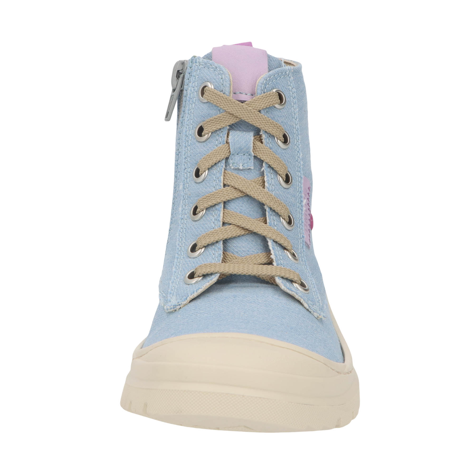 blaue stiefeletten vorderansicht