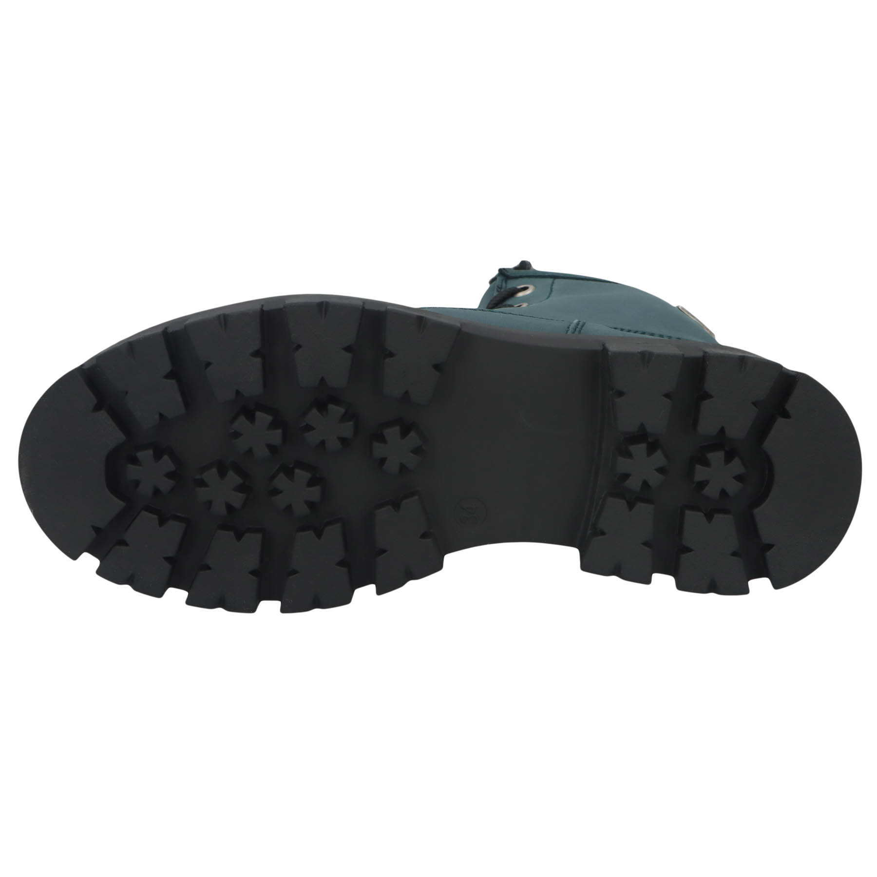 blaue stiefeletten sohlenansicht