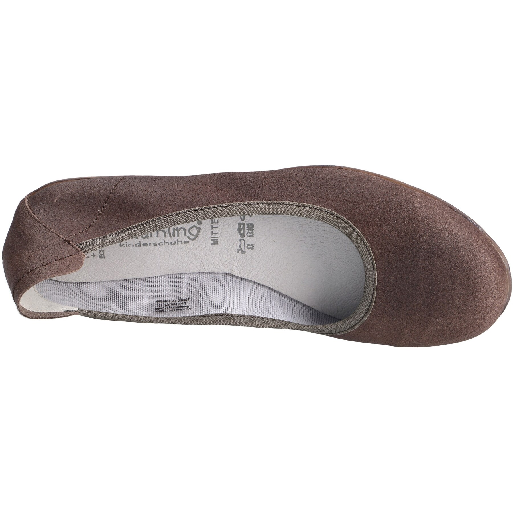 braune ballerina draufsicht