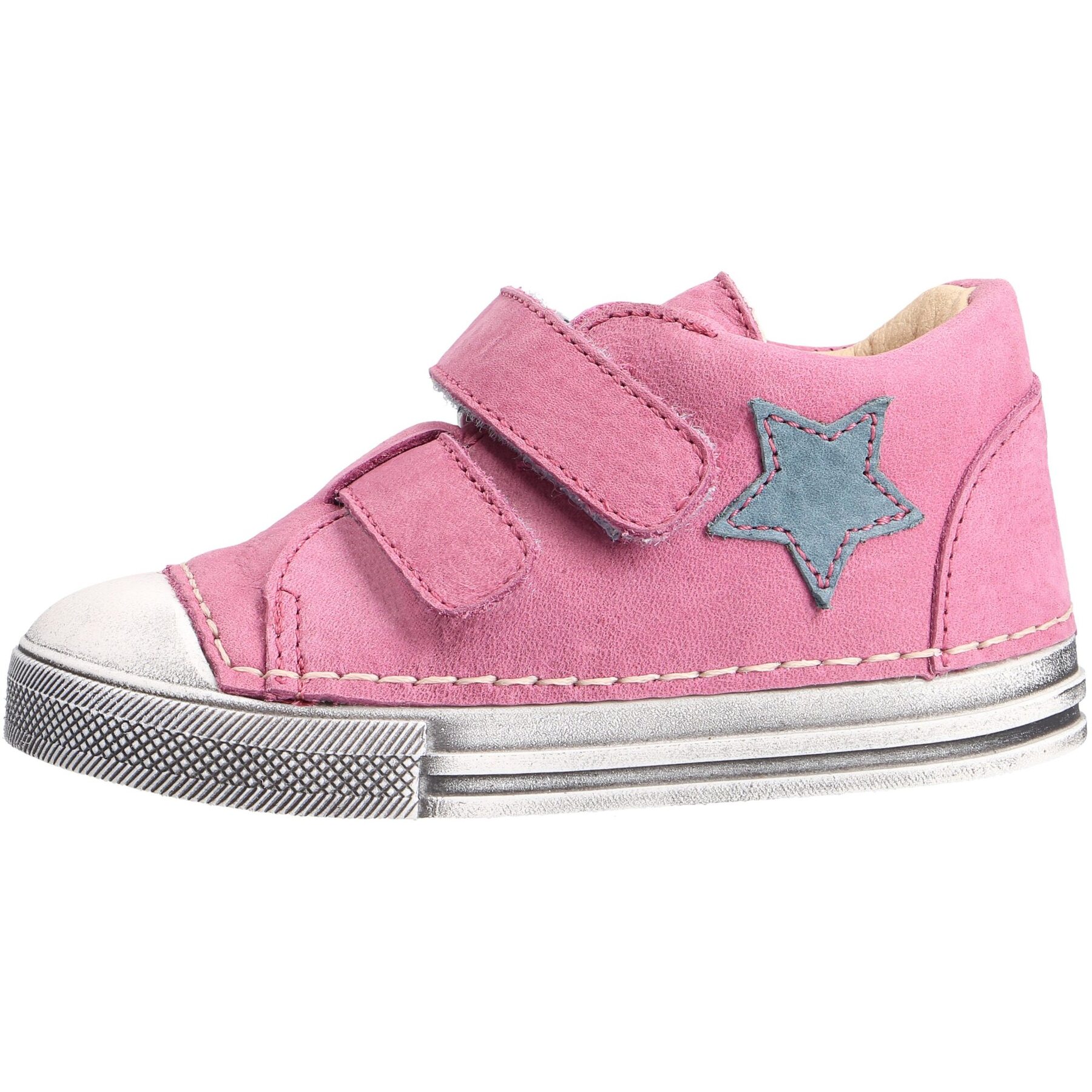 rote lauflernschuhe seitenansicht links