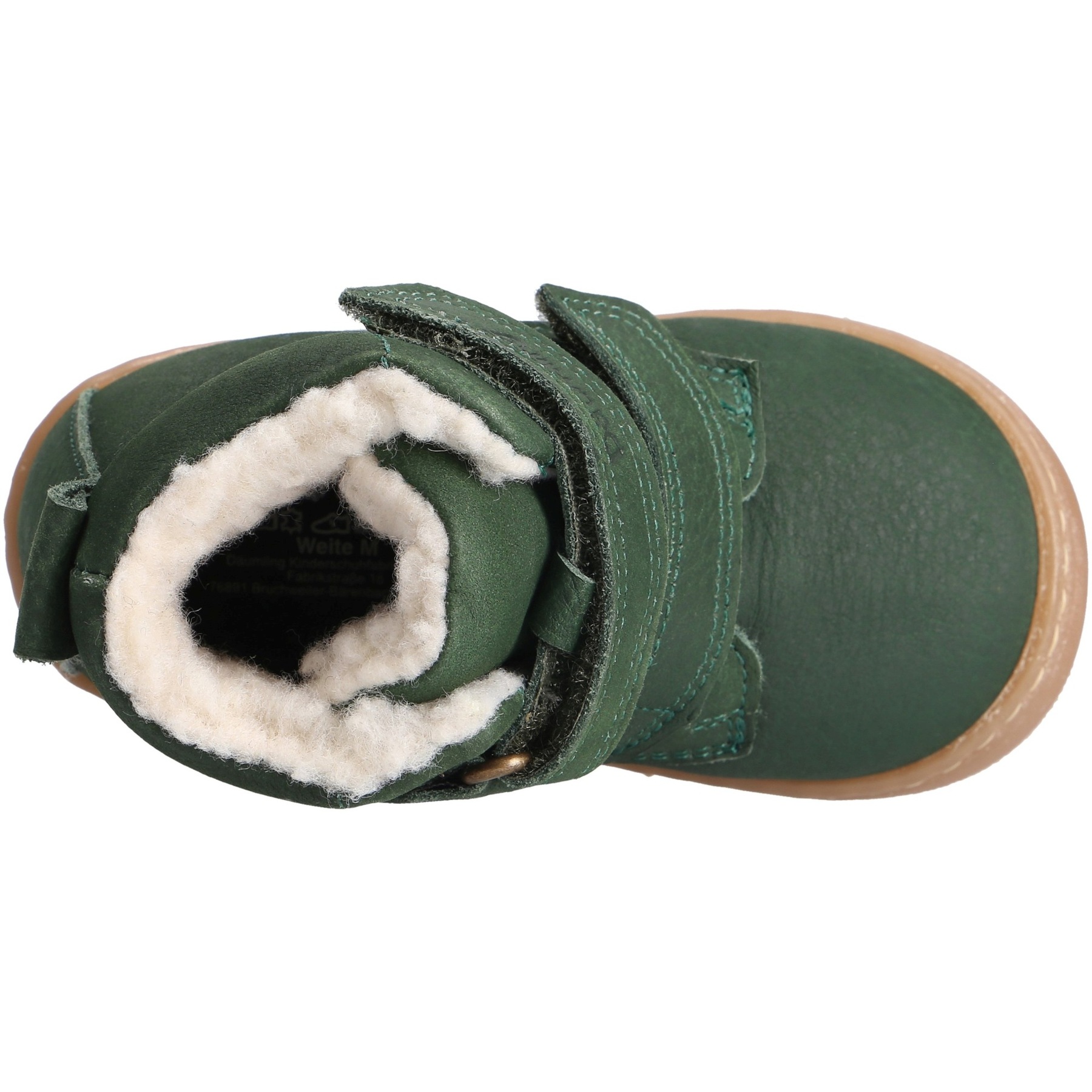 grüne lauflernschuhe draufsicht