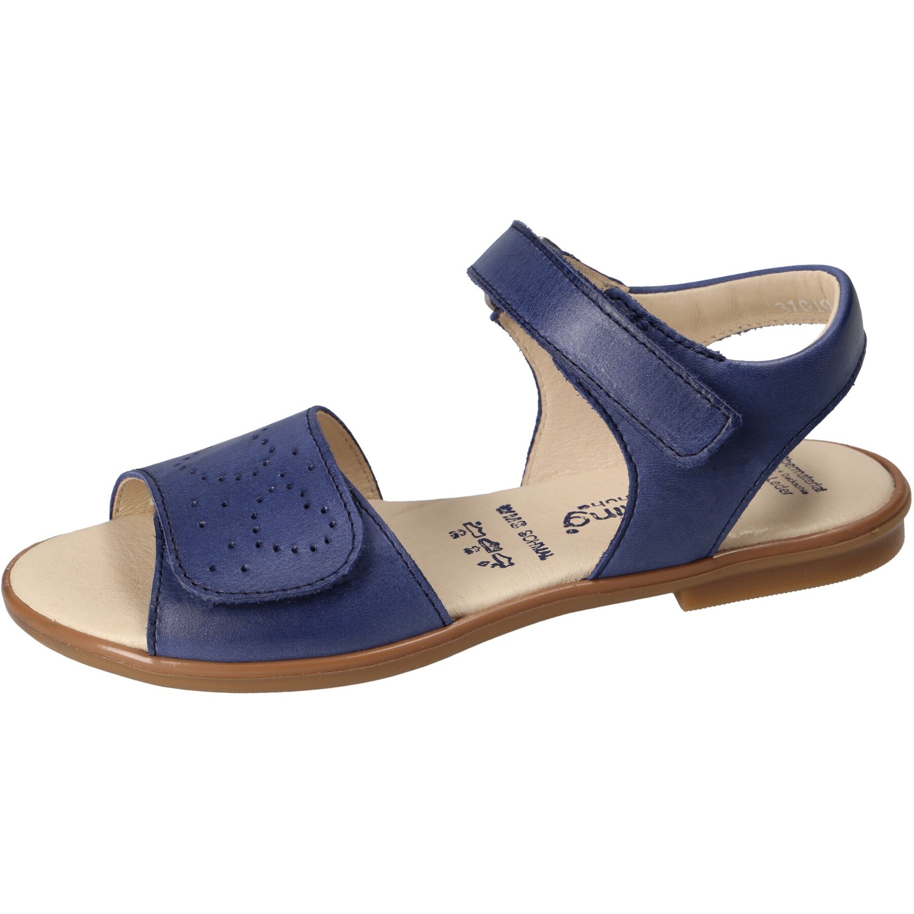 blaue sandale 3-4 ansicht