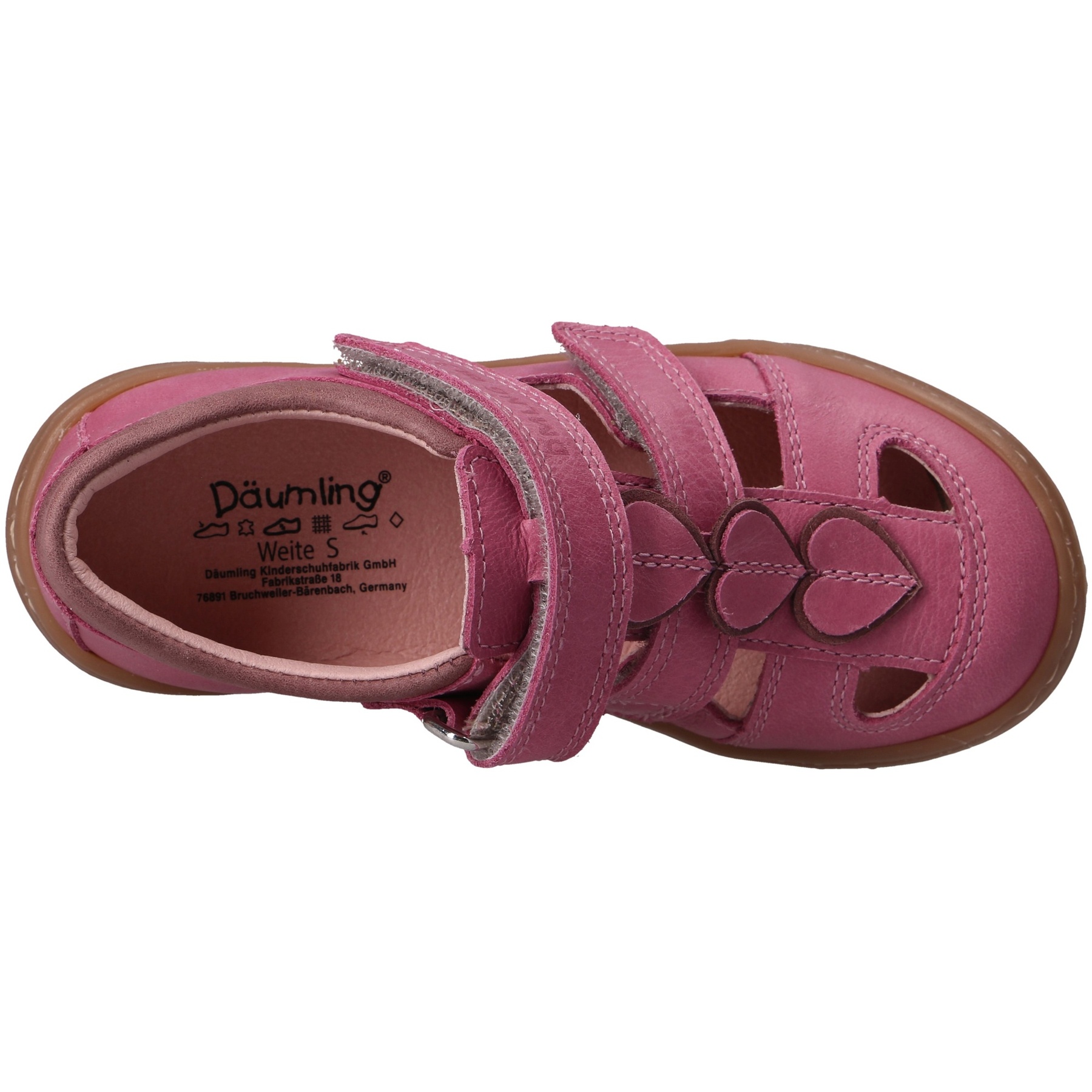 rote halbschuh draufsicht