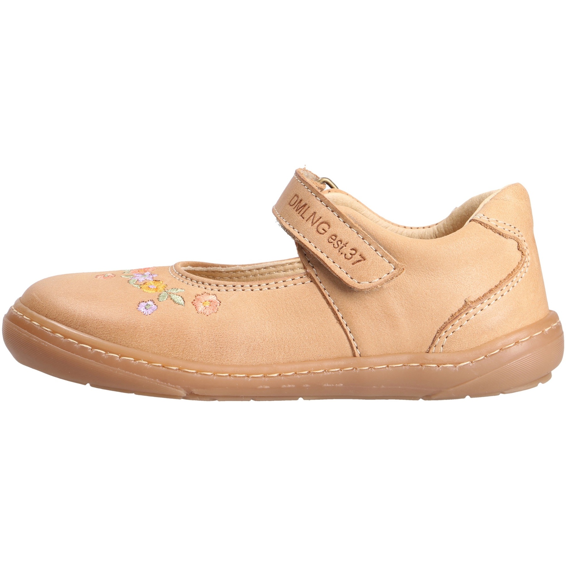 braune halbschuh seitenansicht links