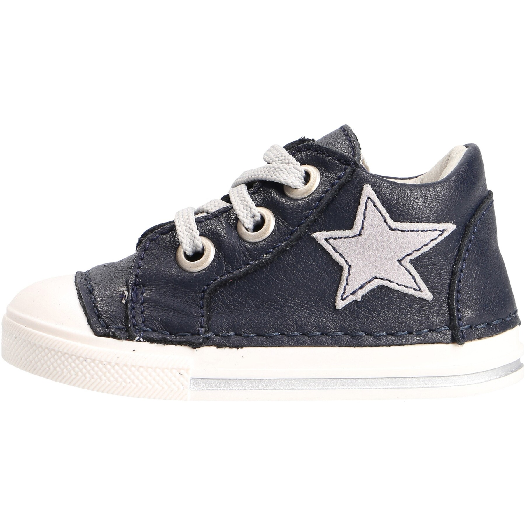 blaue lauflernschuhe seitenansicht links