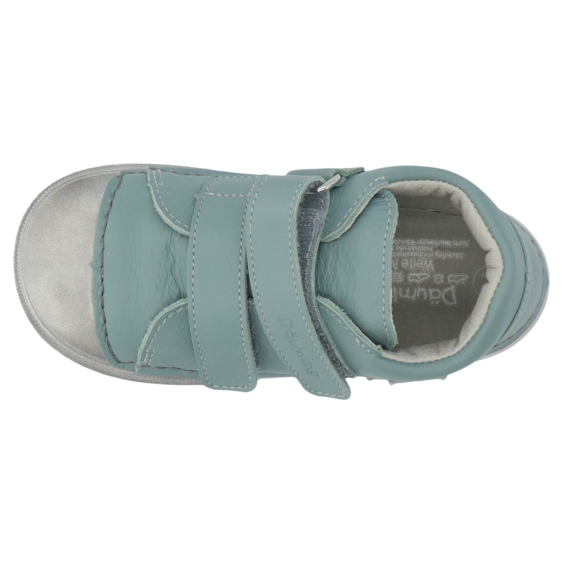 grüne lauflernschuhe draufsicht