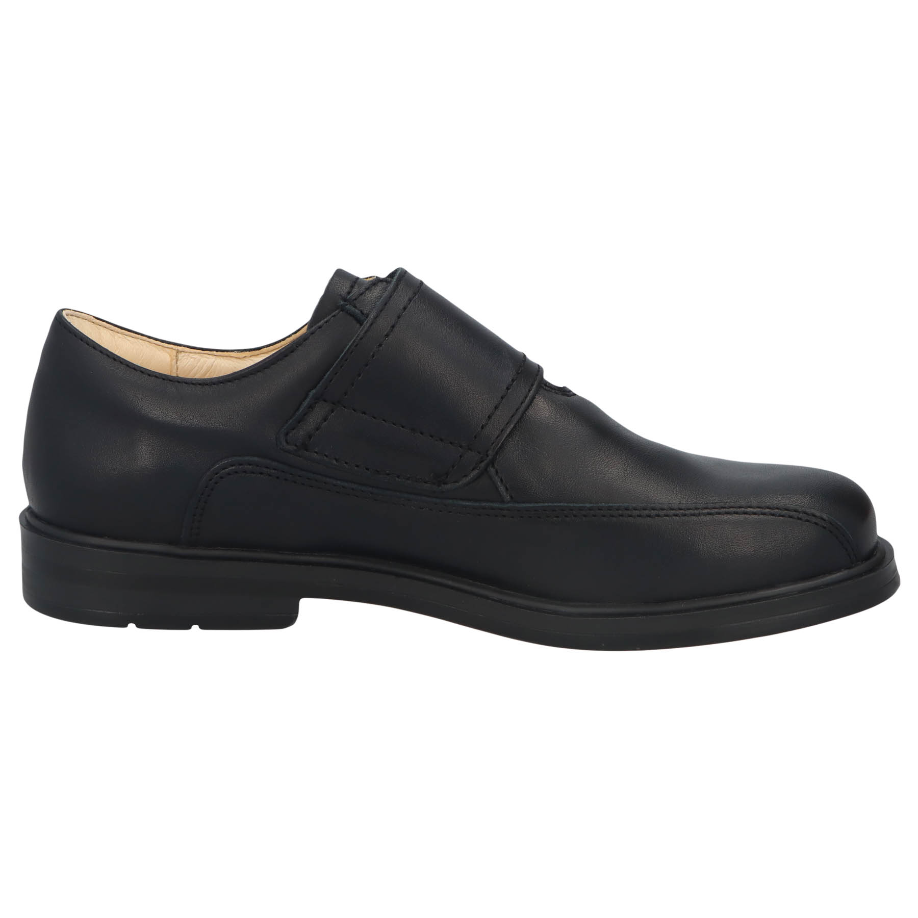 schwarze halbschuh seitenansicht rechts