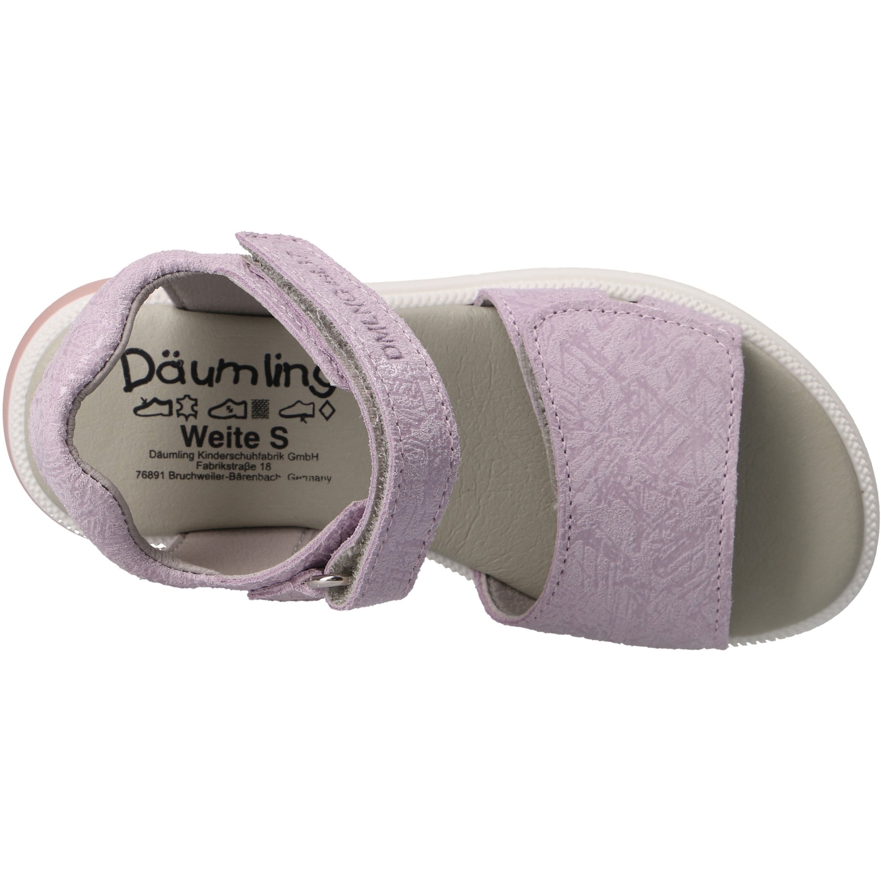 rote sandale draufsicht