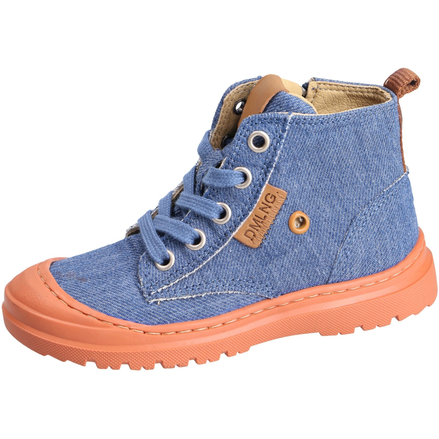 blaue stiefeletten 3-4 ansicht