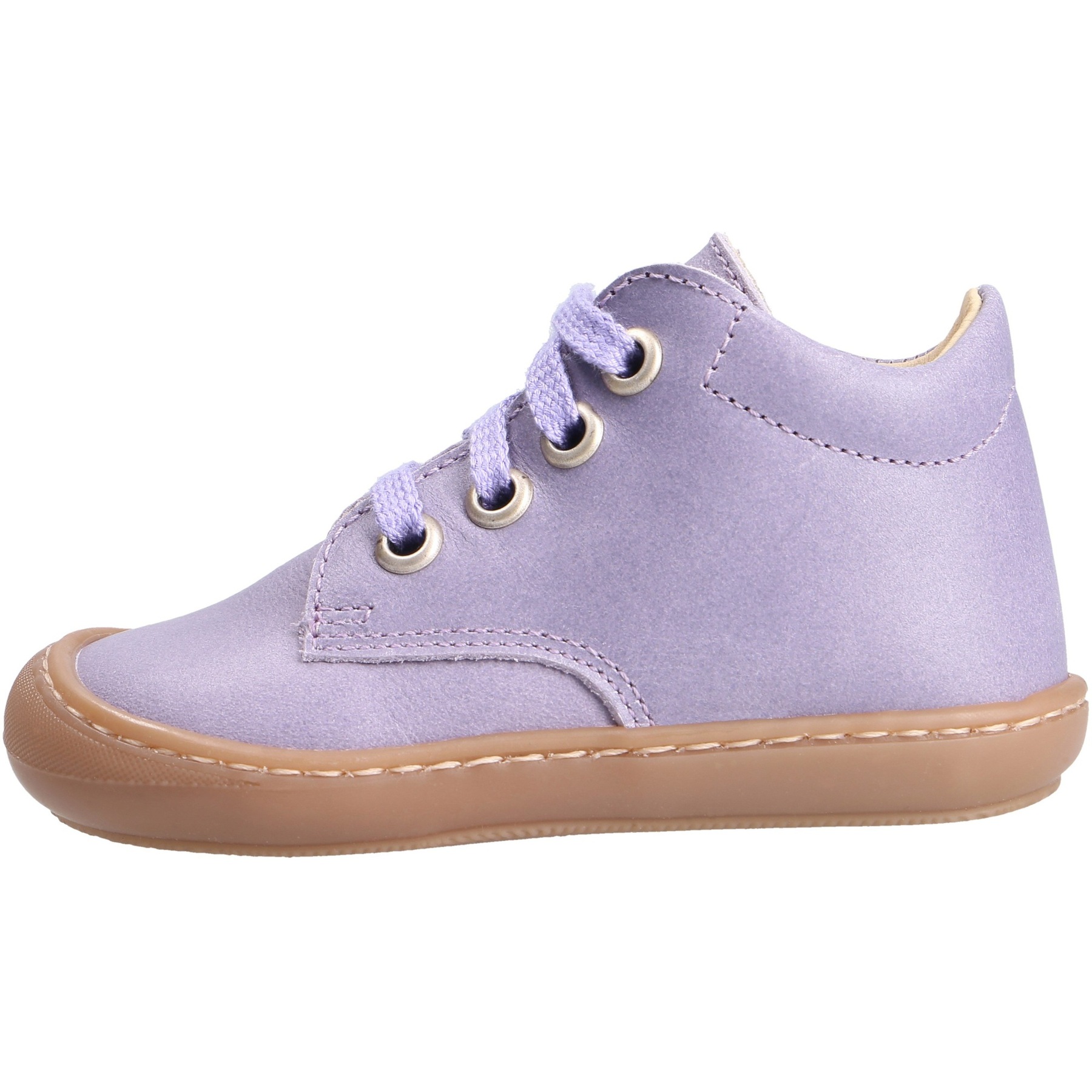 rote lauflernschuhe seitenansicht links