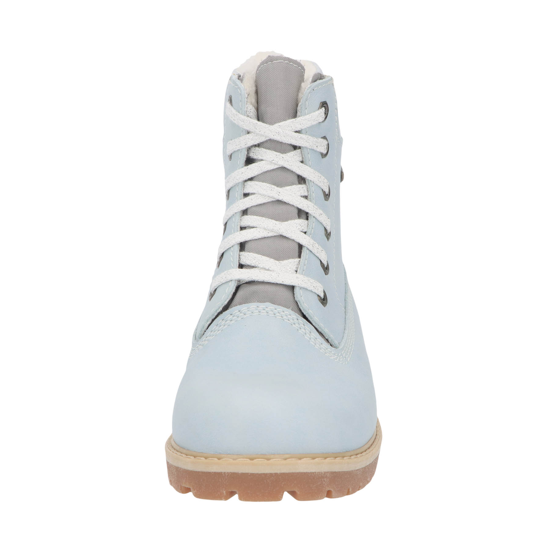 blaue stiefeletten vorderansicht