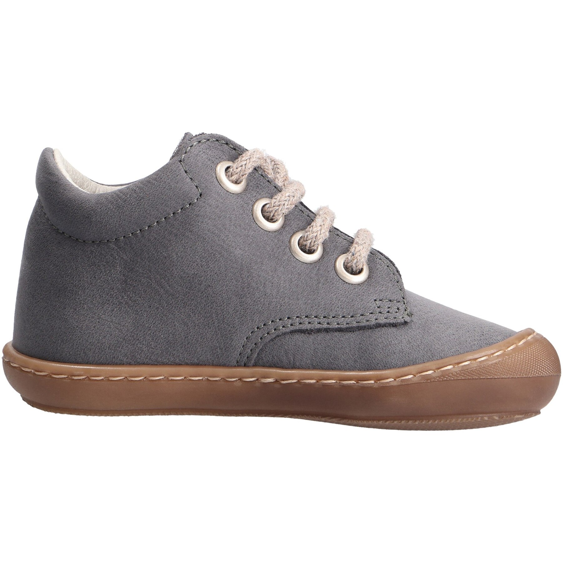 graue lauflernschuhe seitenansicht rechts