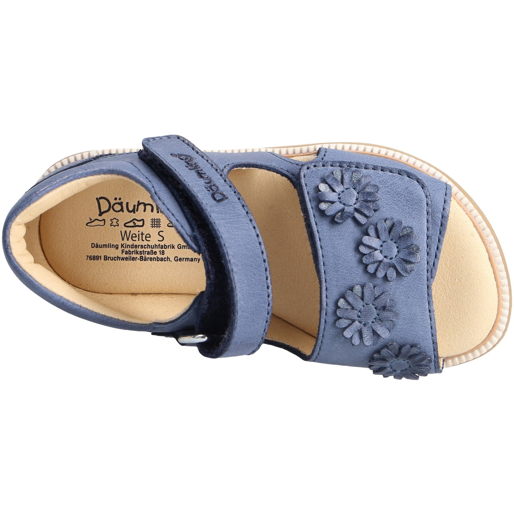 blaue miniletten draufsicht