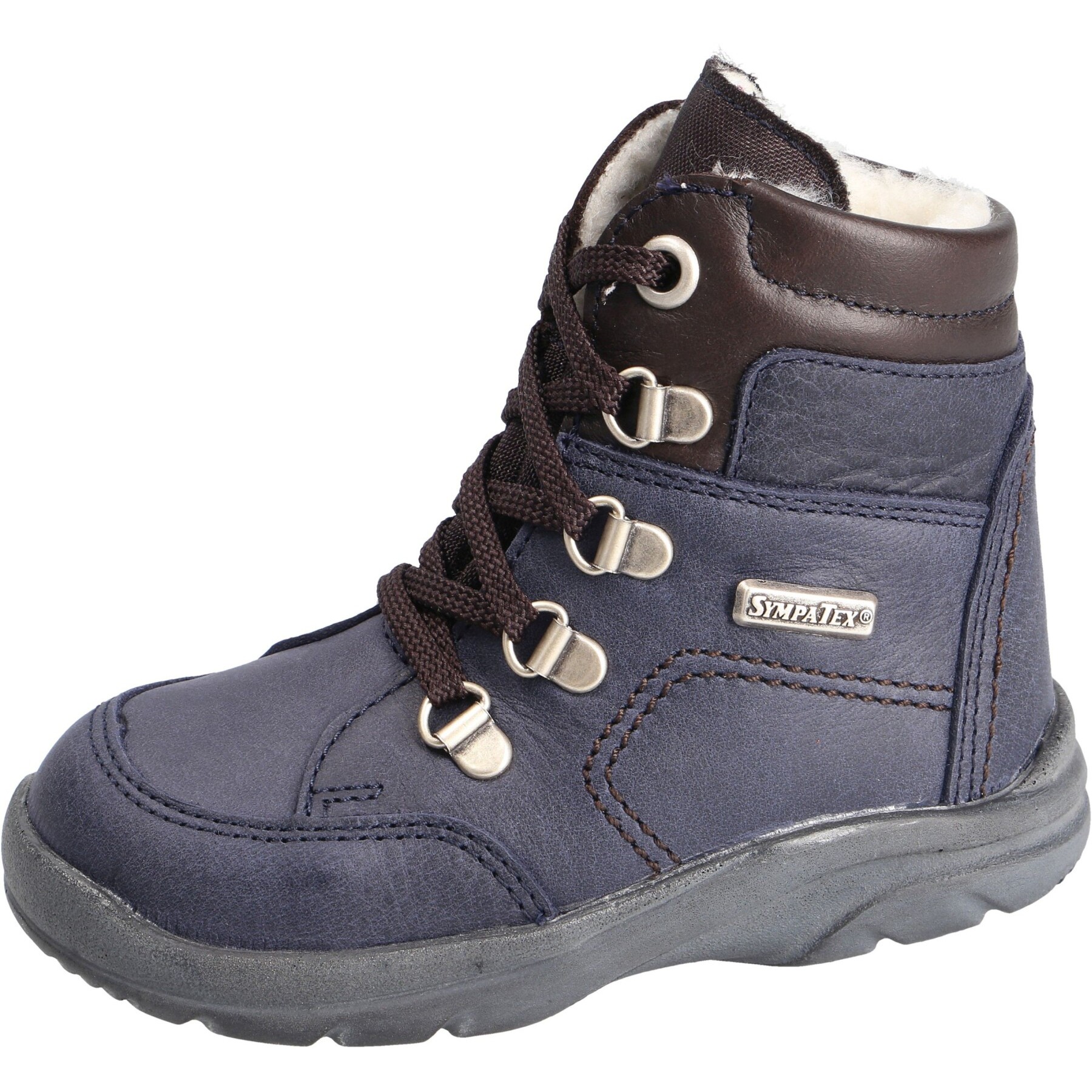 blaue stiefeletten 3-4 ansicht