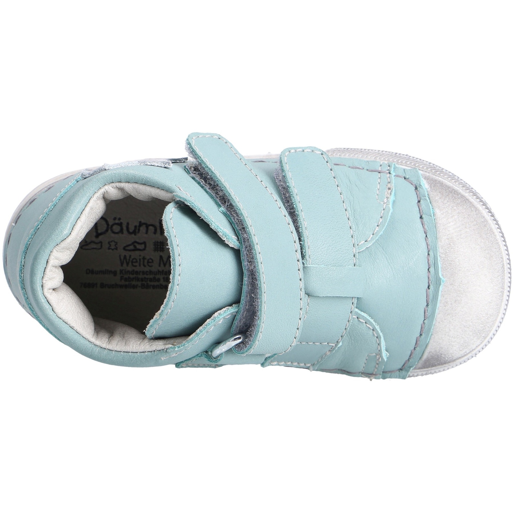 grüne lauflernschuhe draufsicht