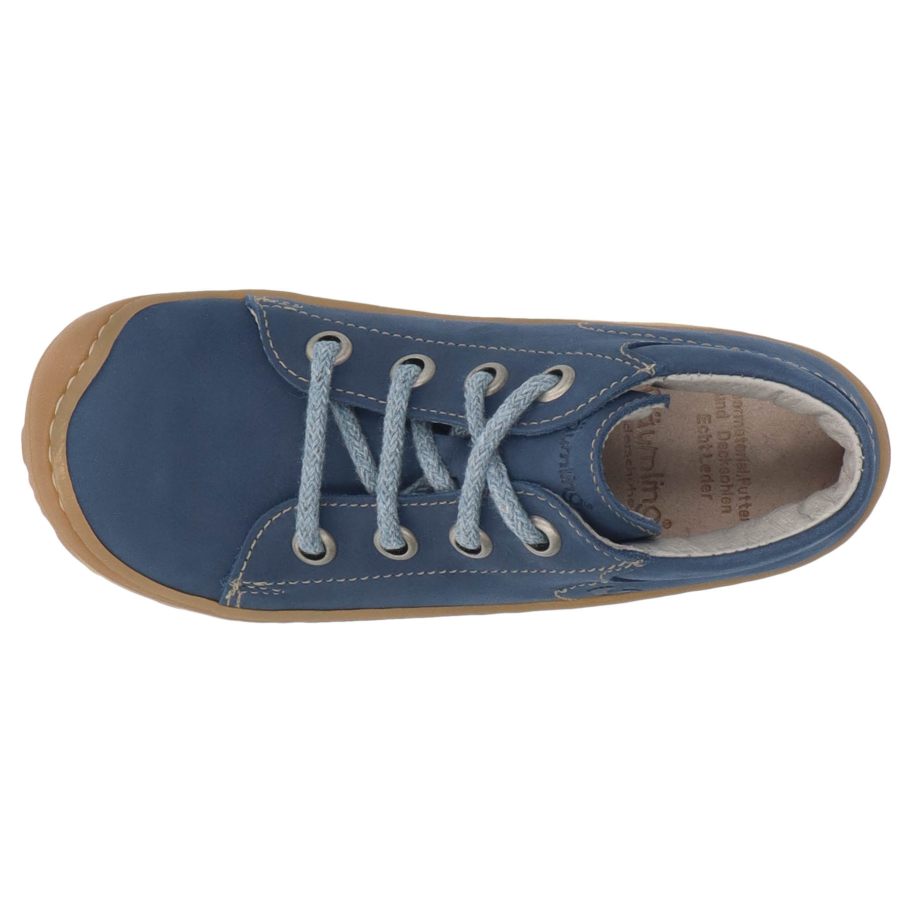 blaue lauflernschuhe draufsicht