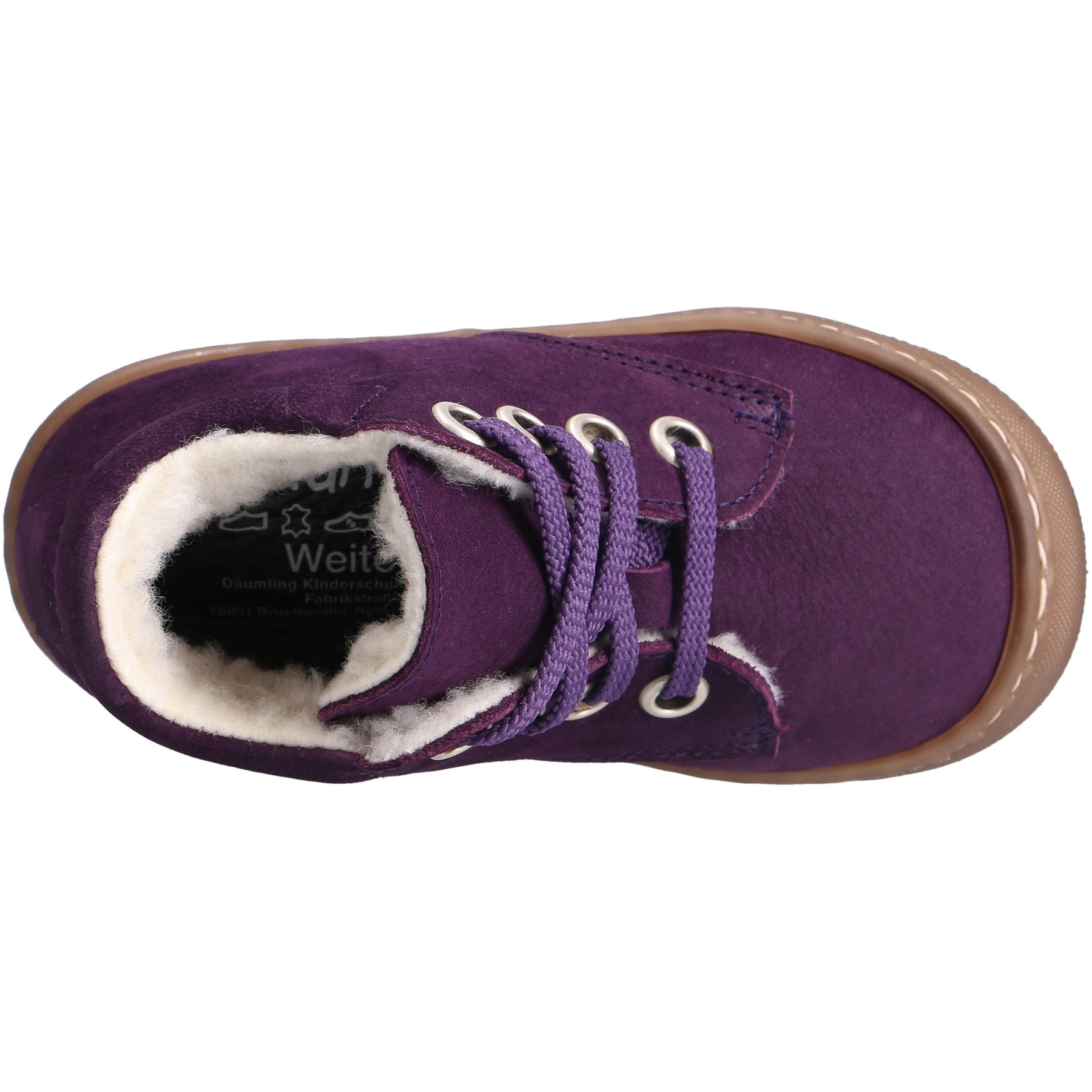 rote lauflernschuhe draufsicht