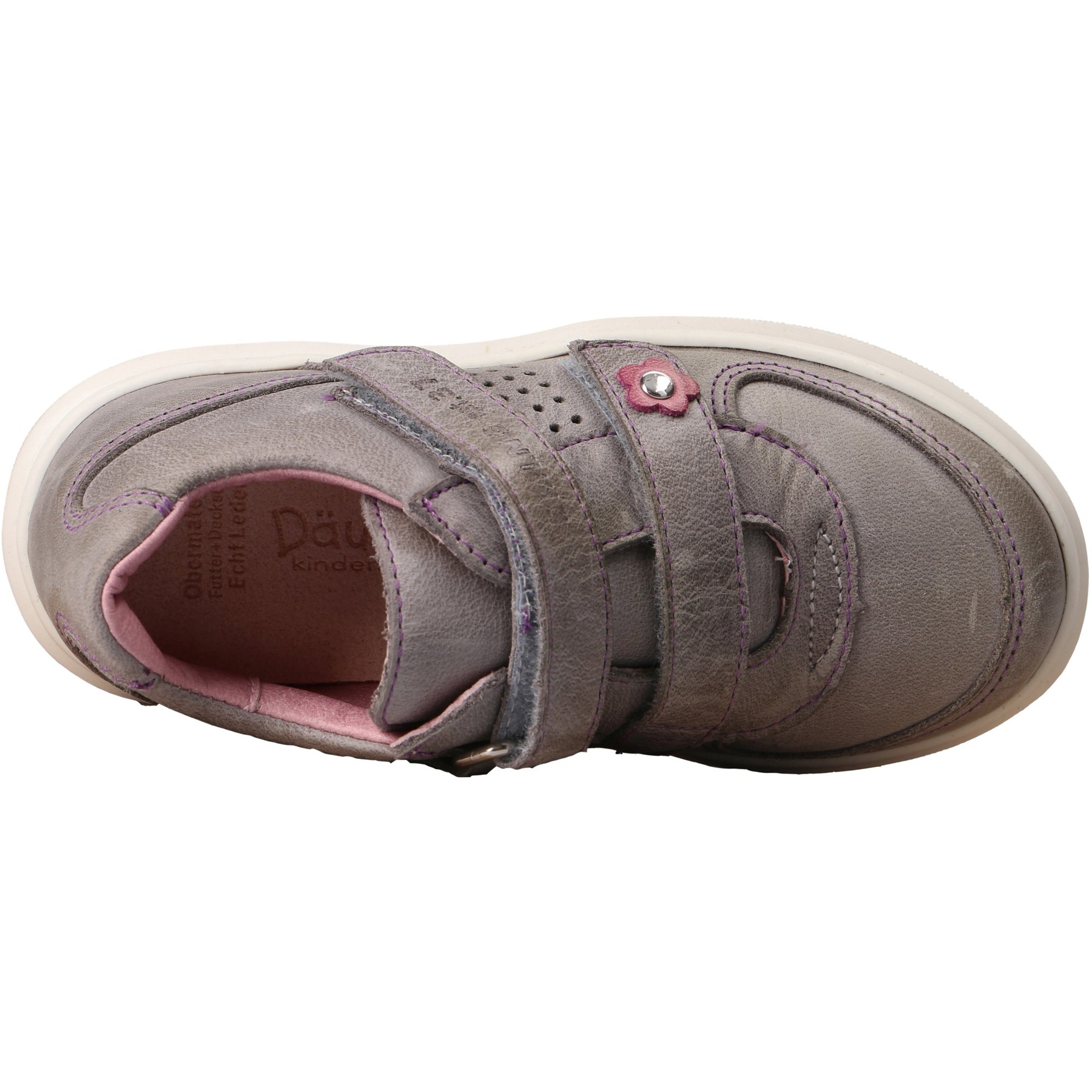 graue halbschuh draufsicht