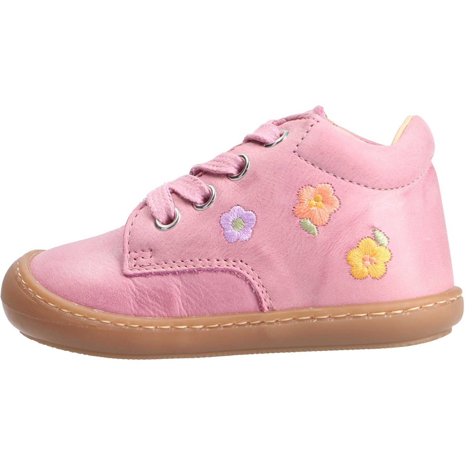 rote lauflernschuhe seitenansicht links