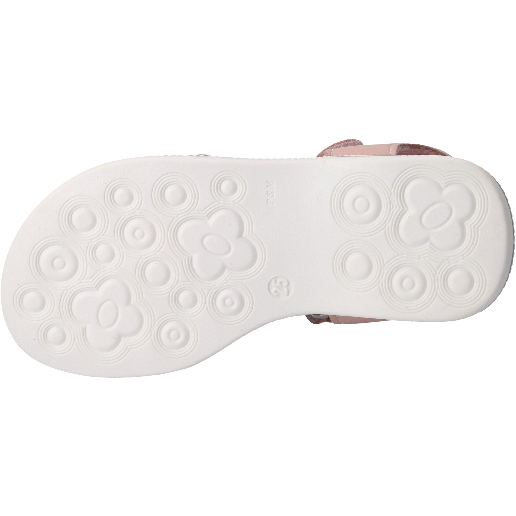 rote sandale sohlenansicht