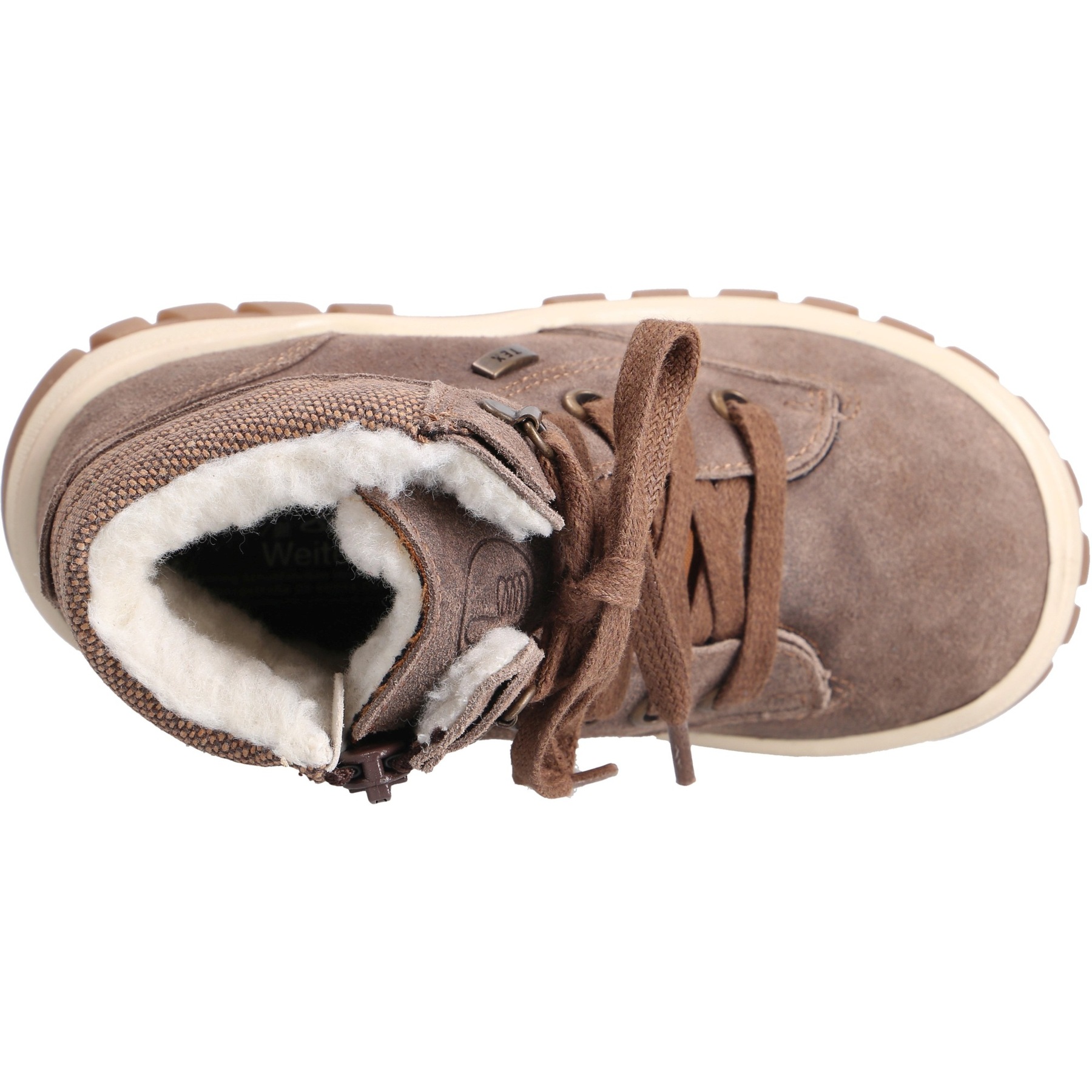 braune stiefeletten draufsicht