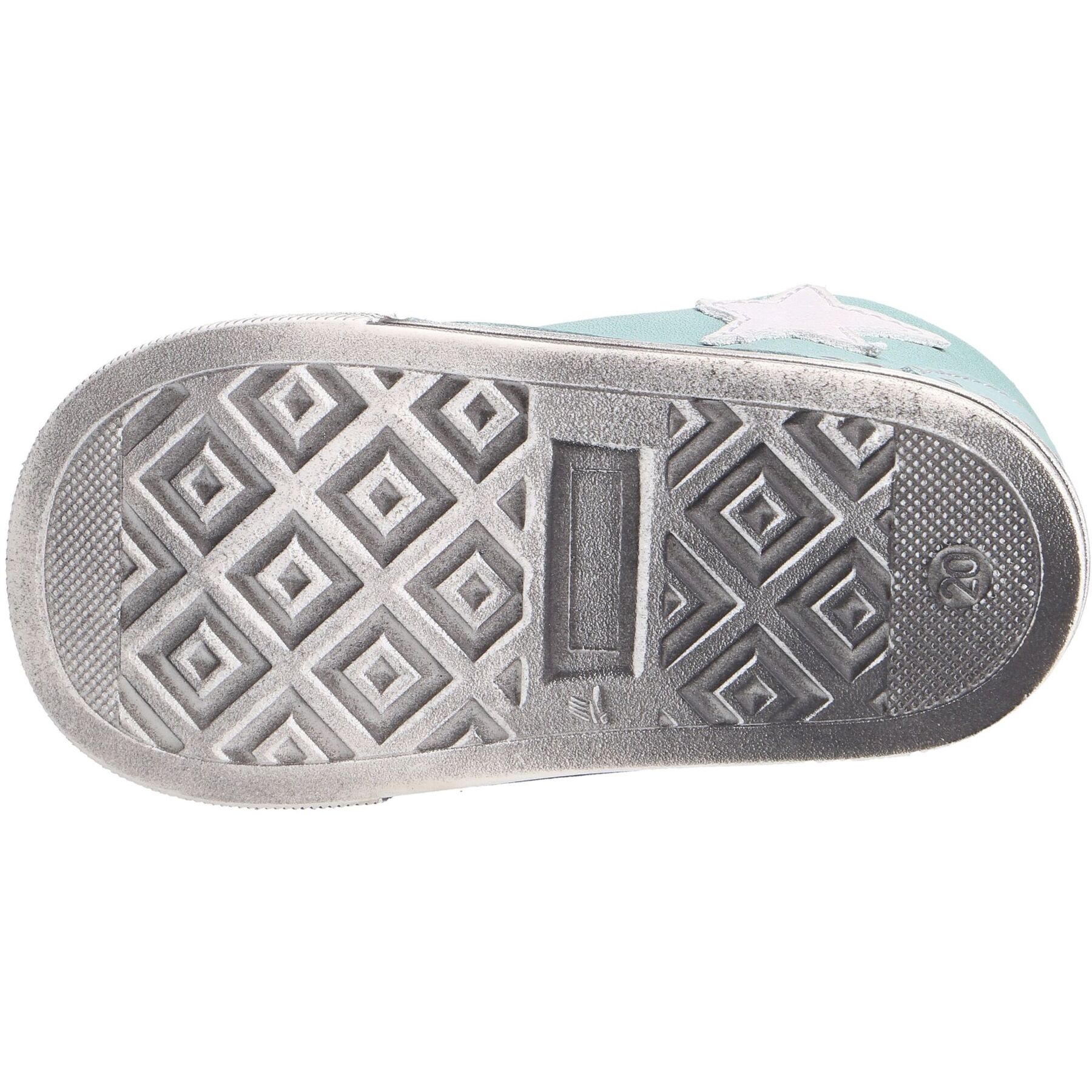 grüne lauflernschuhe sohlenansicht