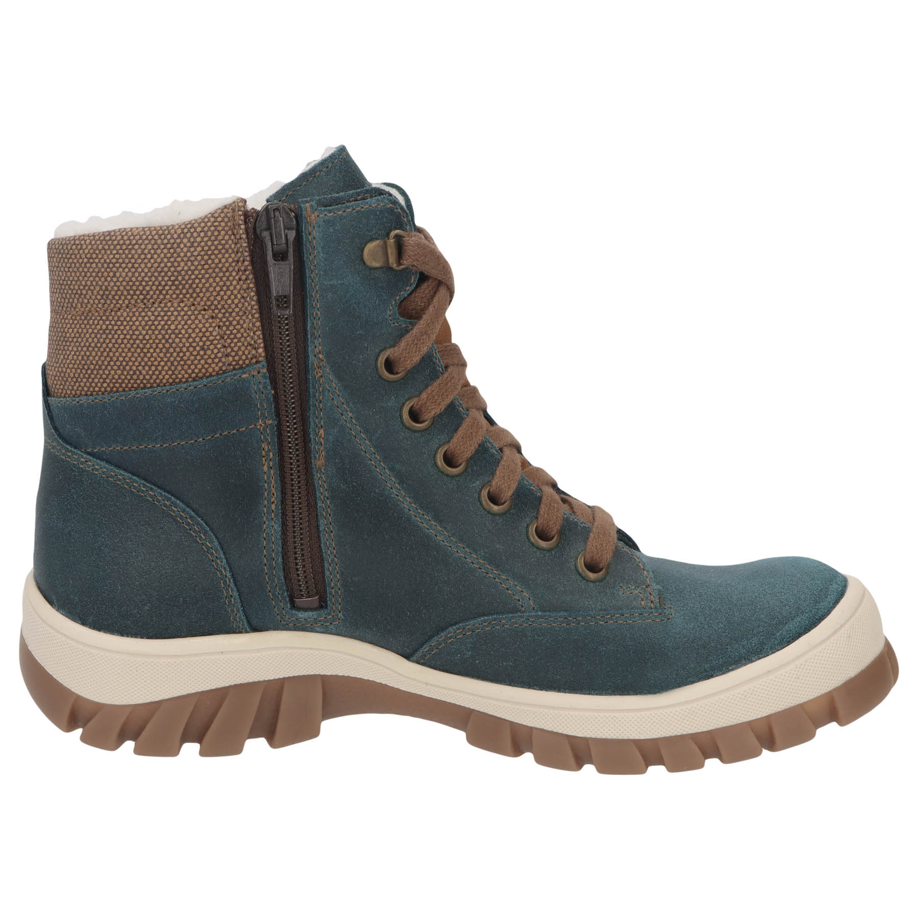 blaue stiefeletten seitenansicht rechts