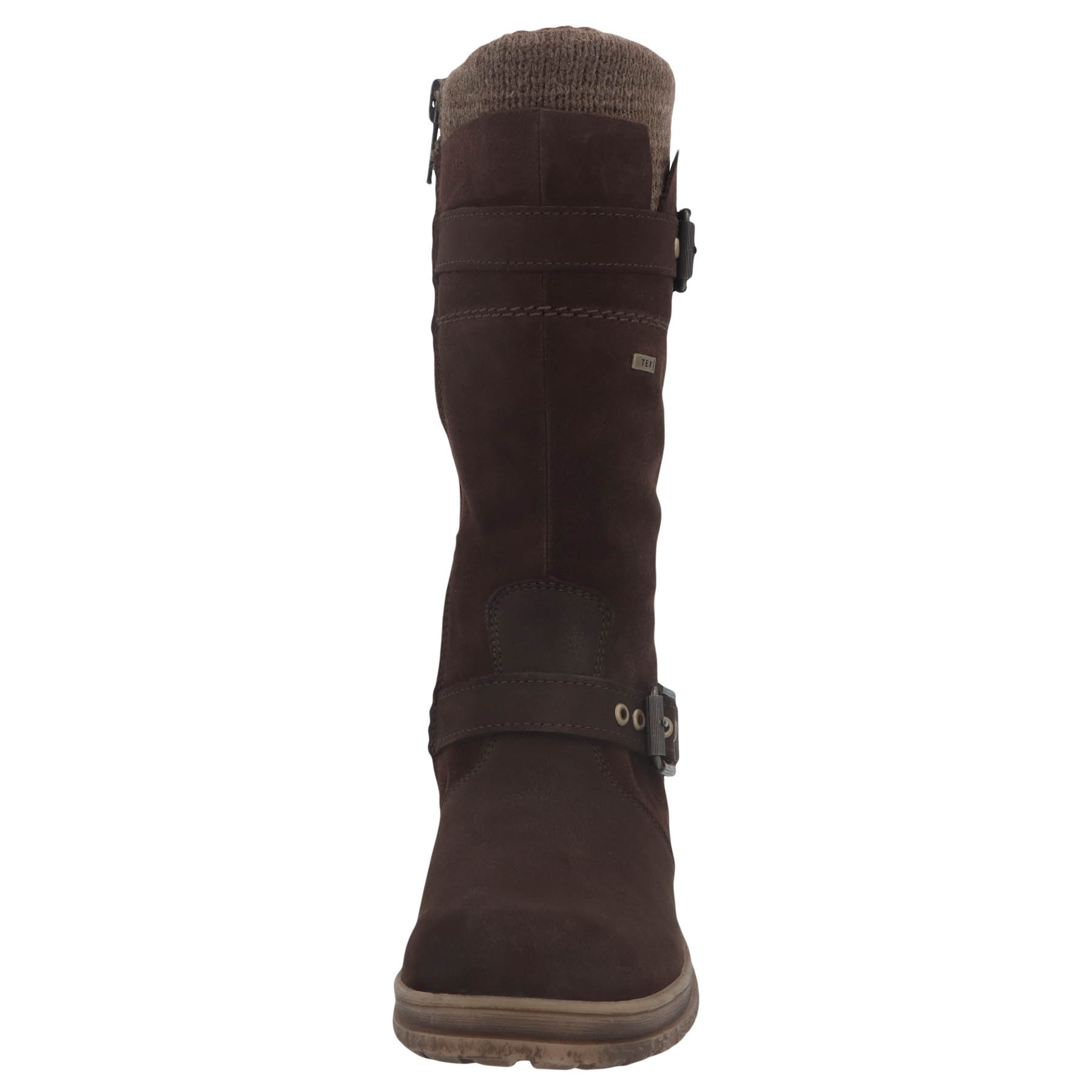 braune stiefel vorderansicht