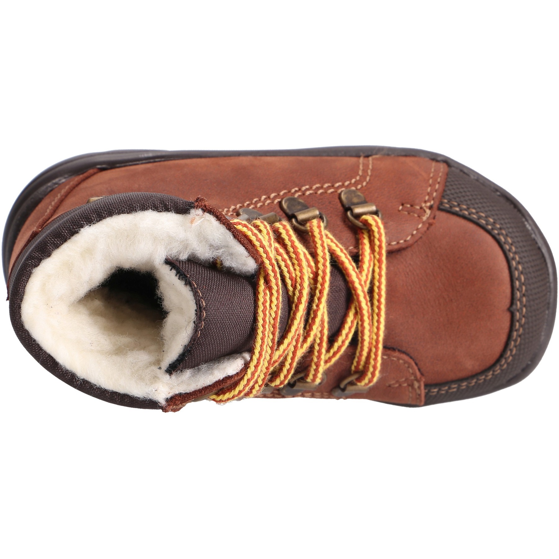 braune stiefeletten draufsicht