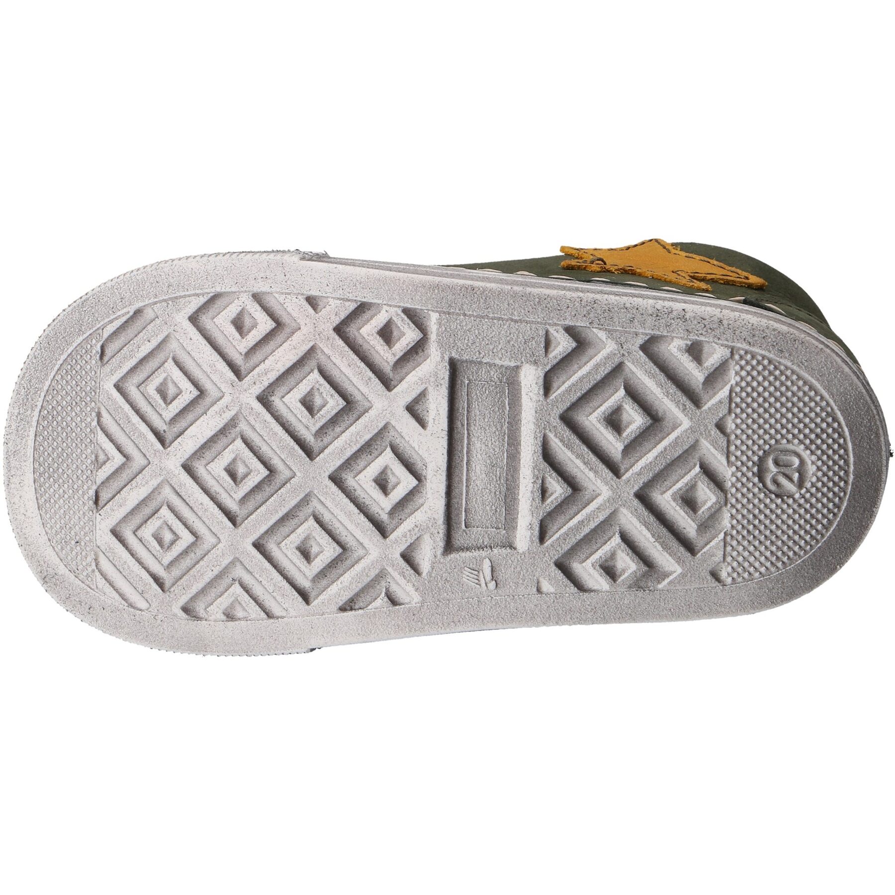 grüne lauflernschuhe sohlenansicht