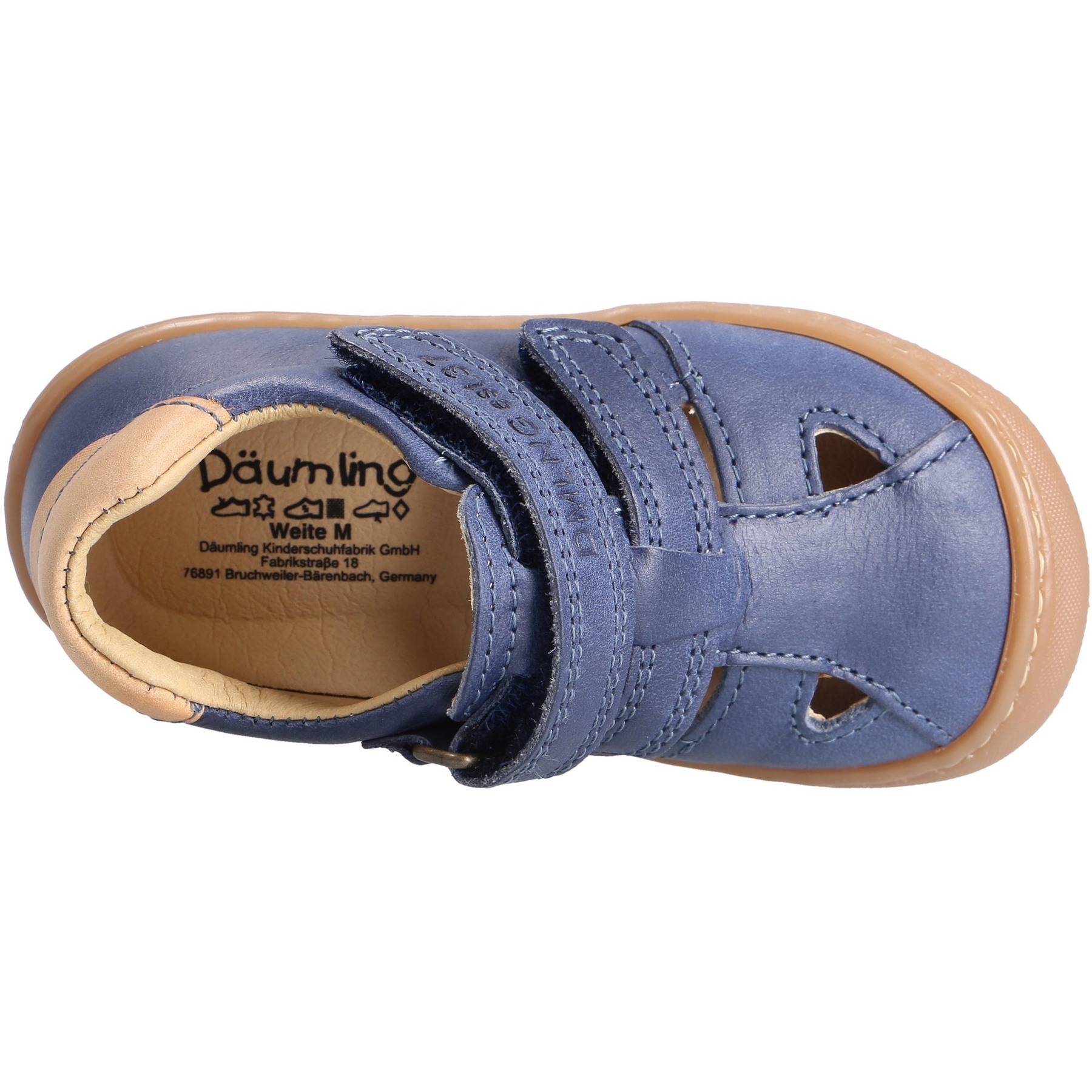 blaue lauflernschuhe draufsicht