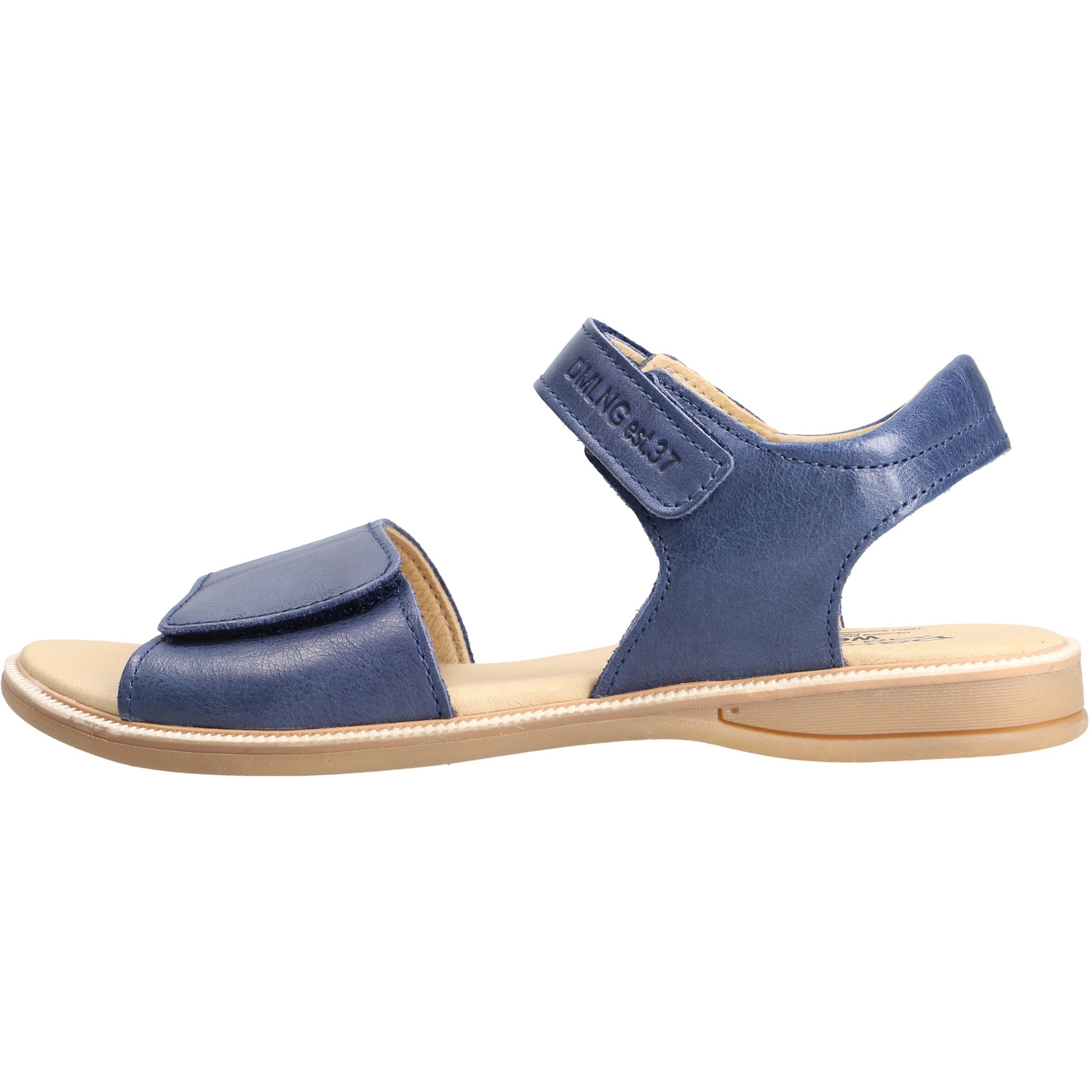 blaue sandale seitenansicht links