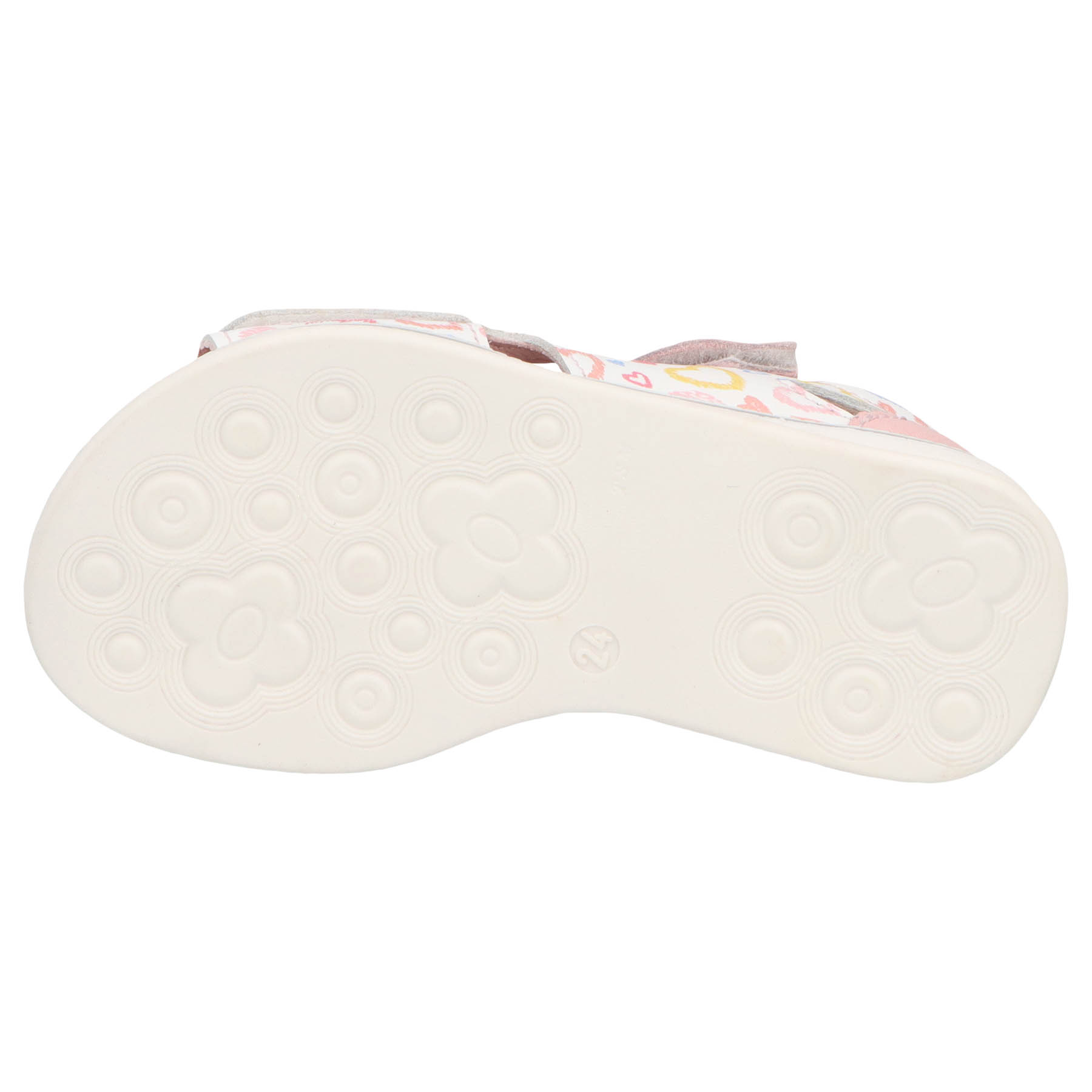 mehrfarbige miniletten sohlenansicht